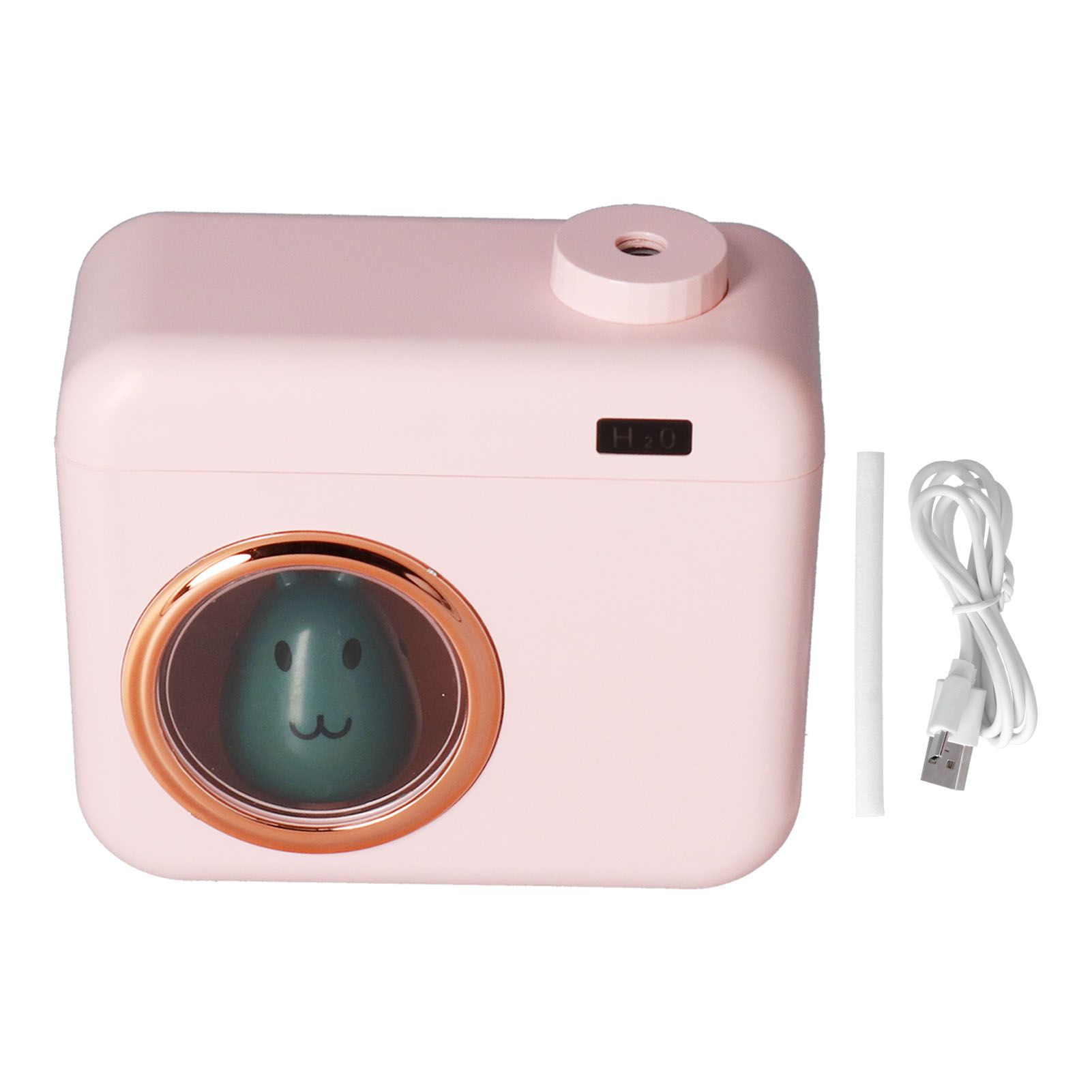 400ml Camera Shaped Air Humidifier 2 Gears USB Charging Aroma Humidifier for Car Home Office - Image 1