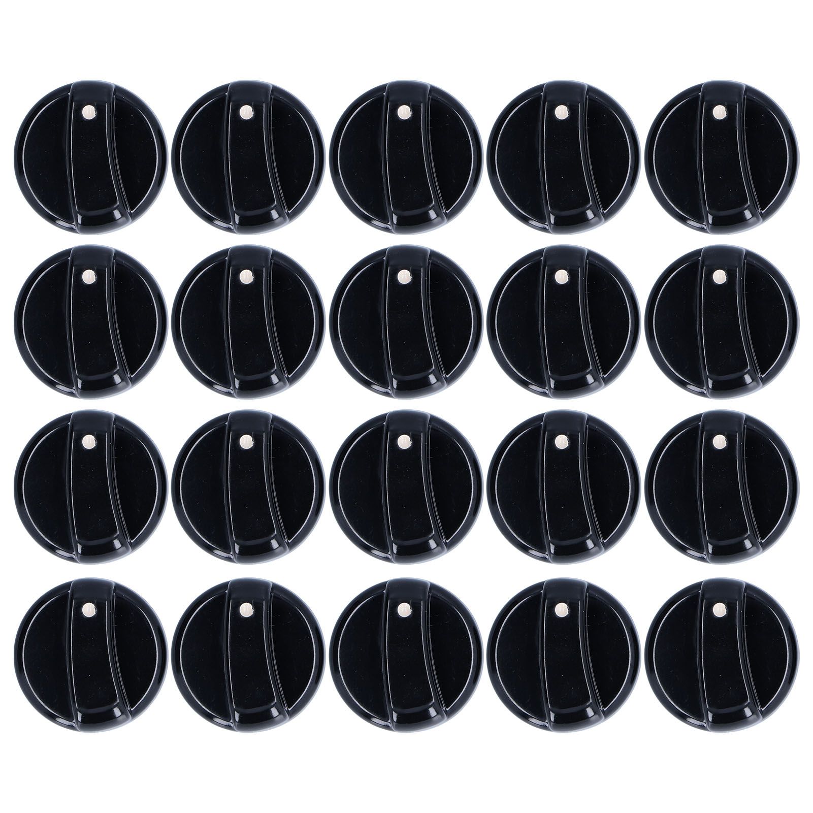 20PCS 8mm Universal Kitchen Range Control Knob ABS for Gas Stove Microwave Oven Water Heater - Image 1