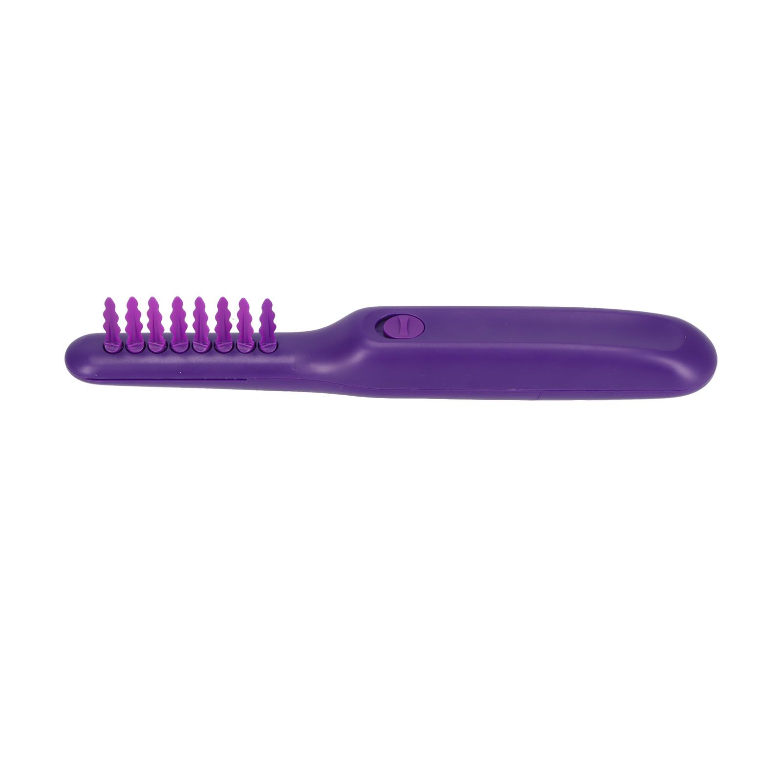 Detangling Brush Purple Anti Knotting Portable Rotatable Wet Dry Dual Use Detangler Comb for Home - Image 4