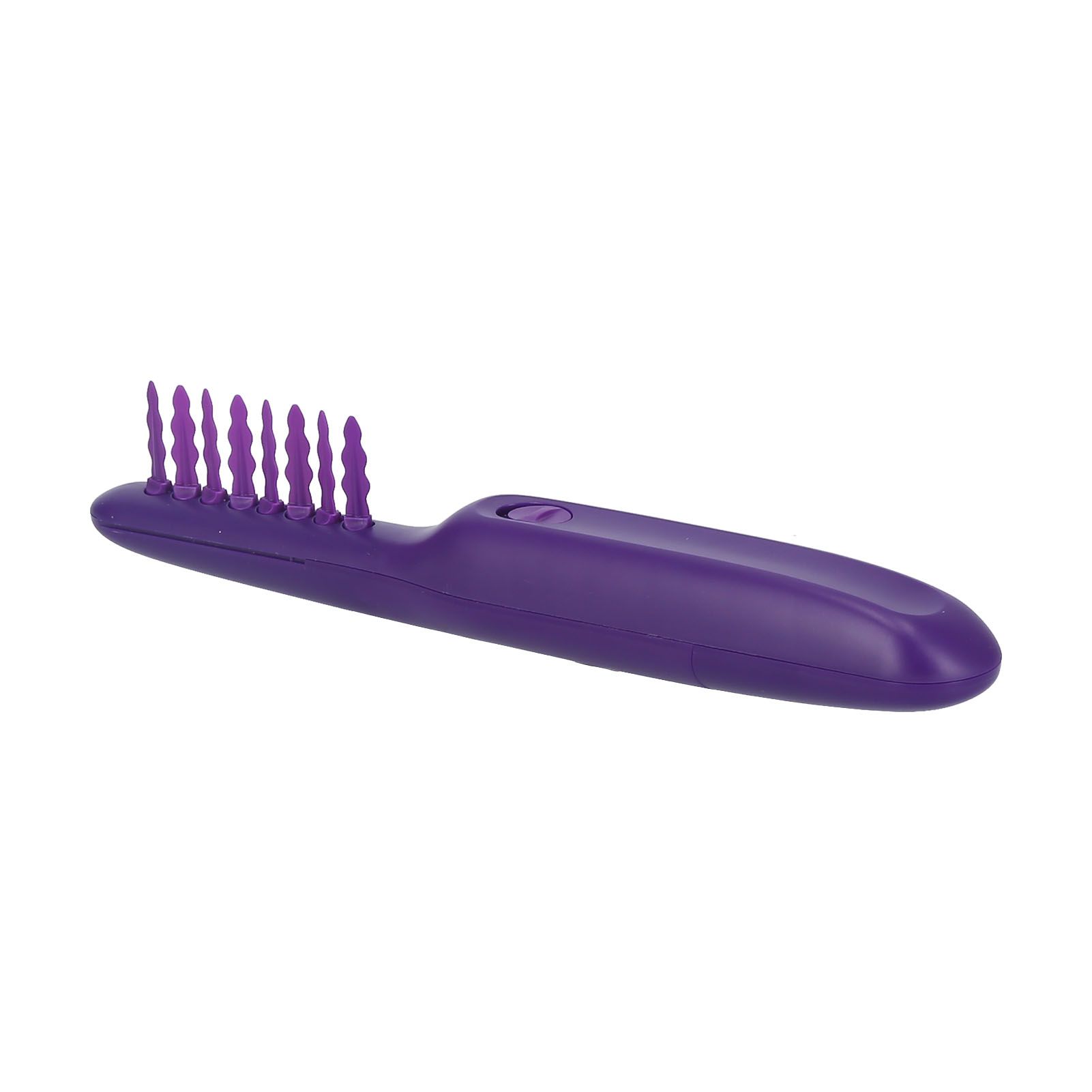 Detangling Brush Purple Anti Knotting Portable Rotatable Wet Dry Dual Use Detangler Comb for Home - Image 7