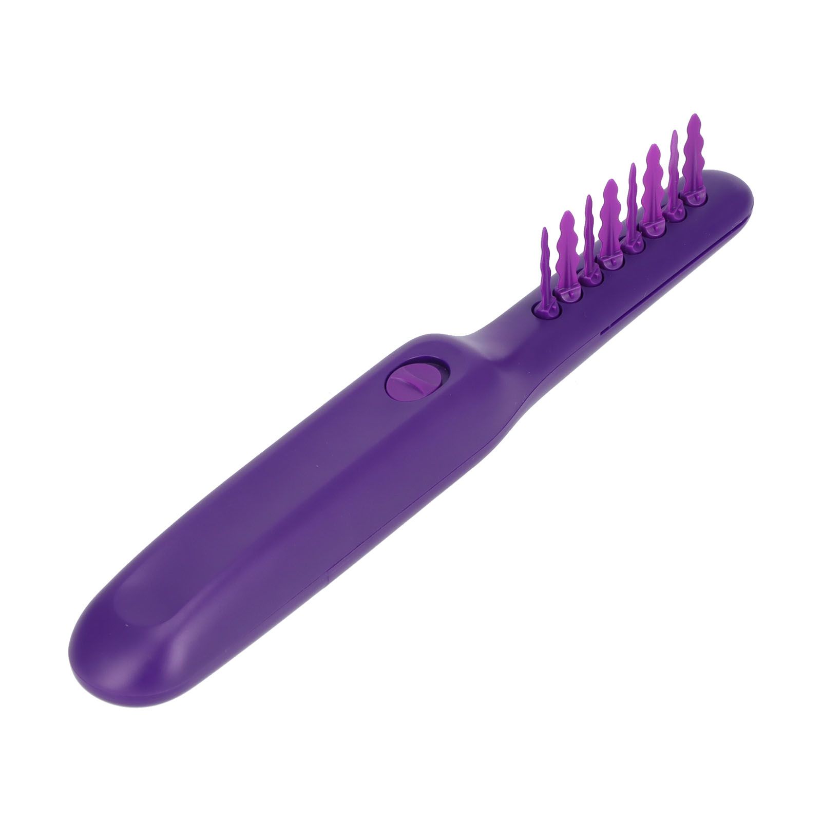 Detangling Brush Purple Anti Knotting Portable Rotatable Wet Dry Dual Use Detangler Comb for Home - Image 8