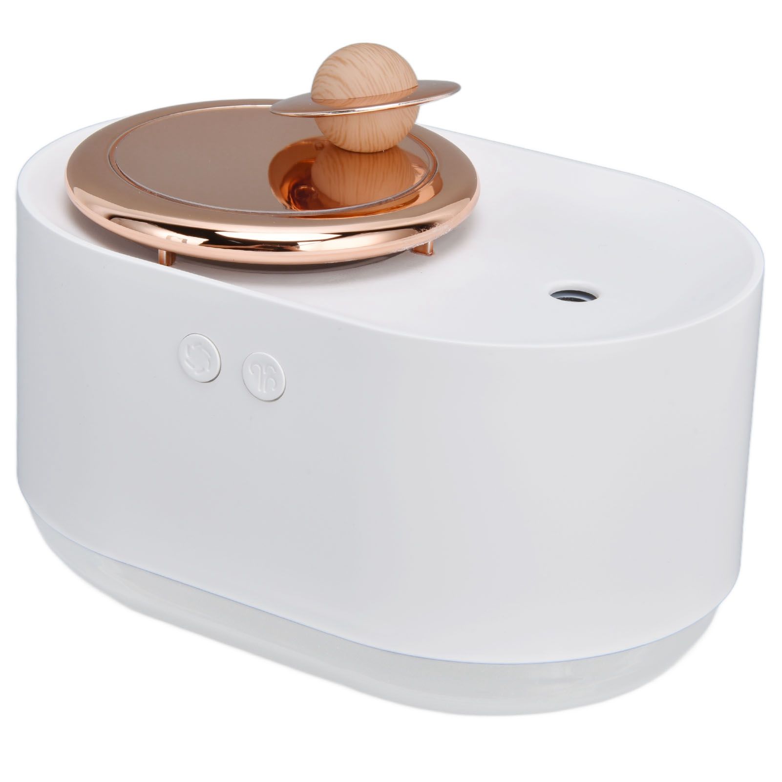 2 in 1 Rotating Planet Humidifier USB Charging Cordless Mute Spray Humidification for Home 1200MAHWhite - Image 4