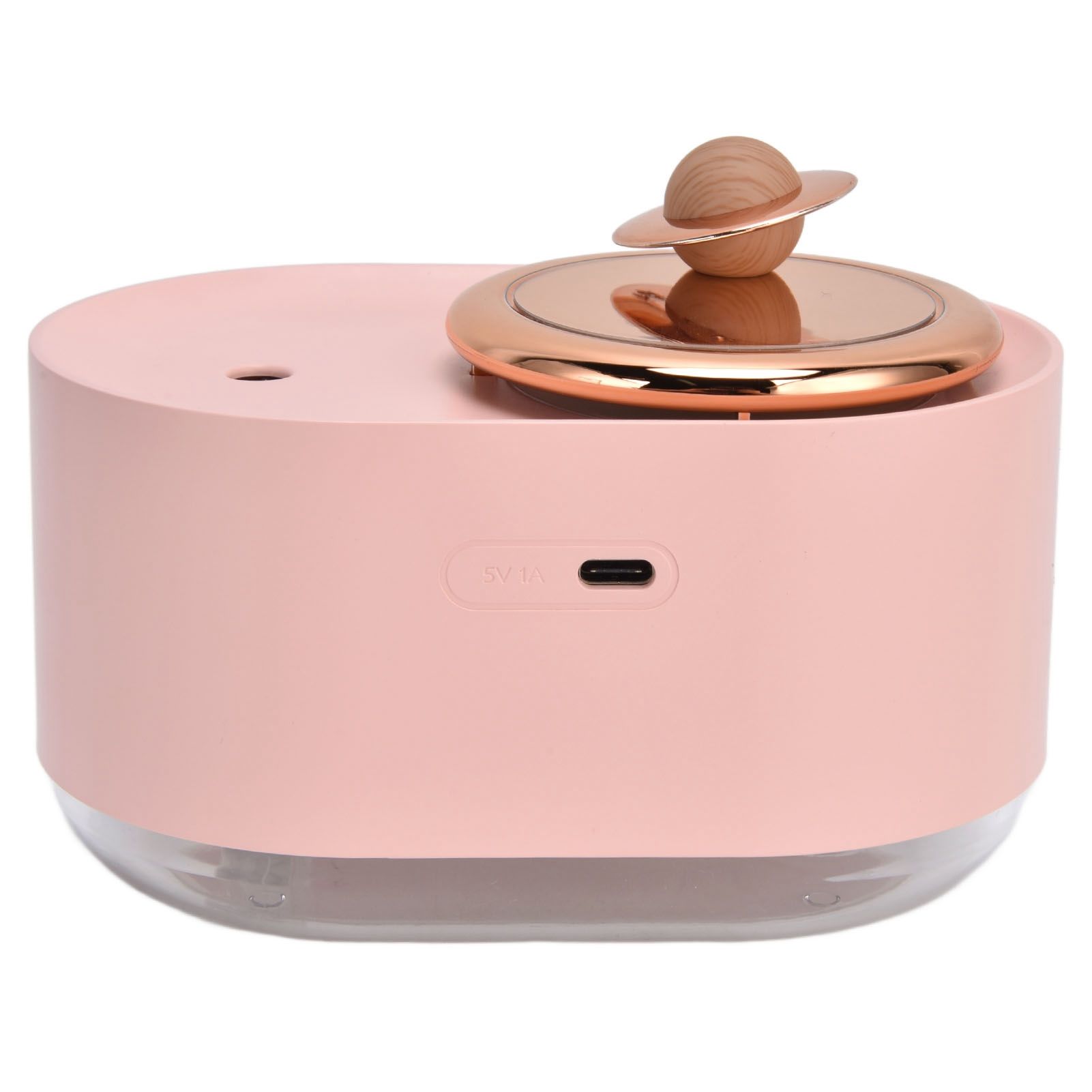 2 in 1 Rotating Planet Humidifier USB Charging Cordless Mute Spray Humidification for Home 1200MAHPink - Image 6
