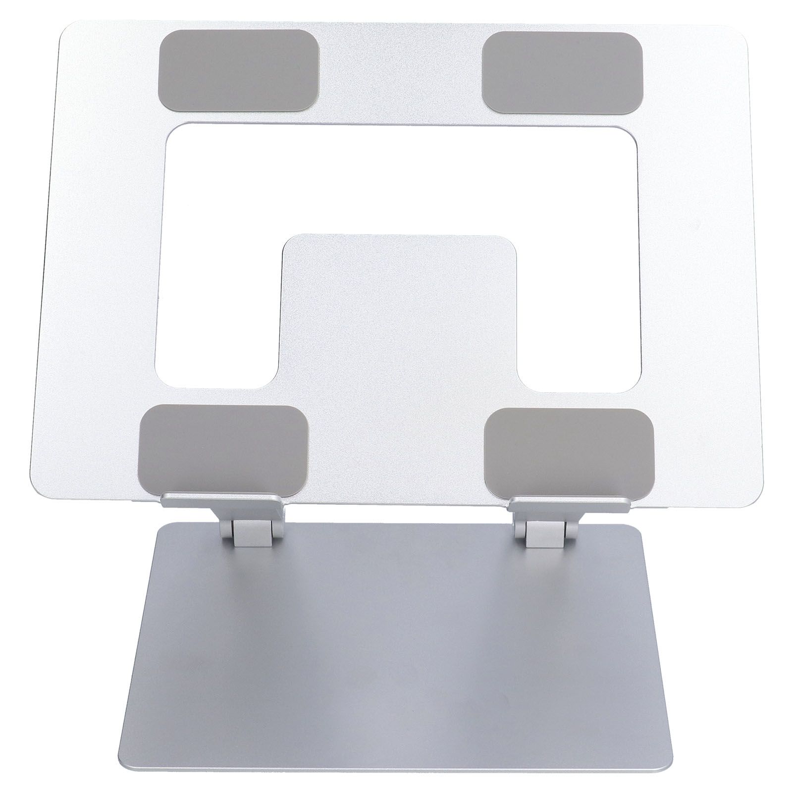 Laptop Stand Collapsible Aluminium Alloy Computer Riser Stand Silver Notebook Support Cooling Holder for Laptop Within 18in - Image 1