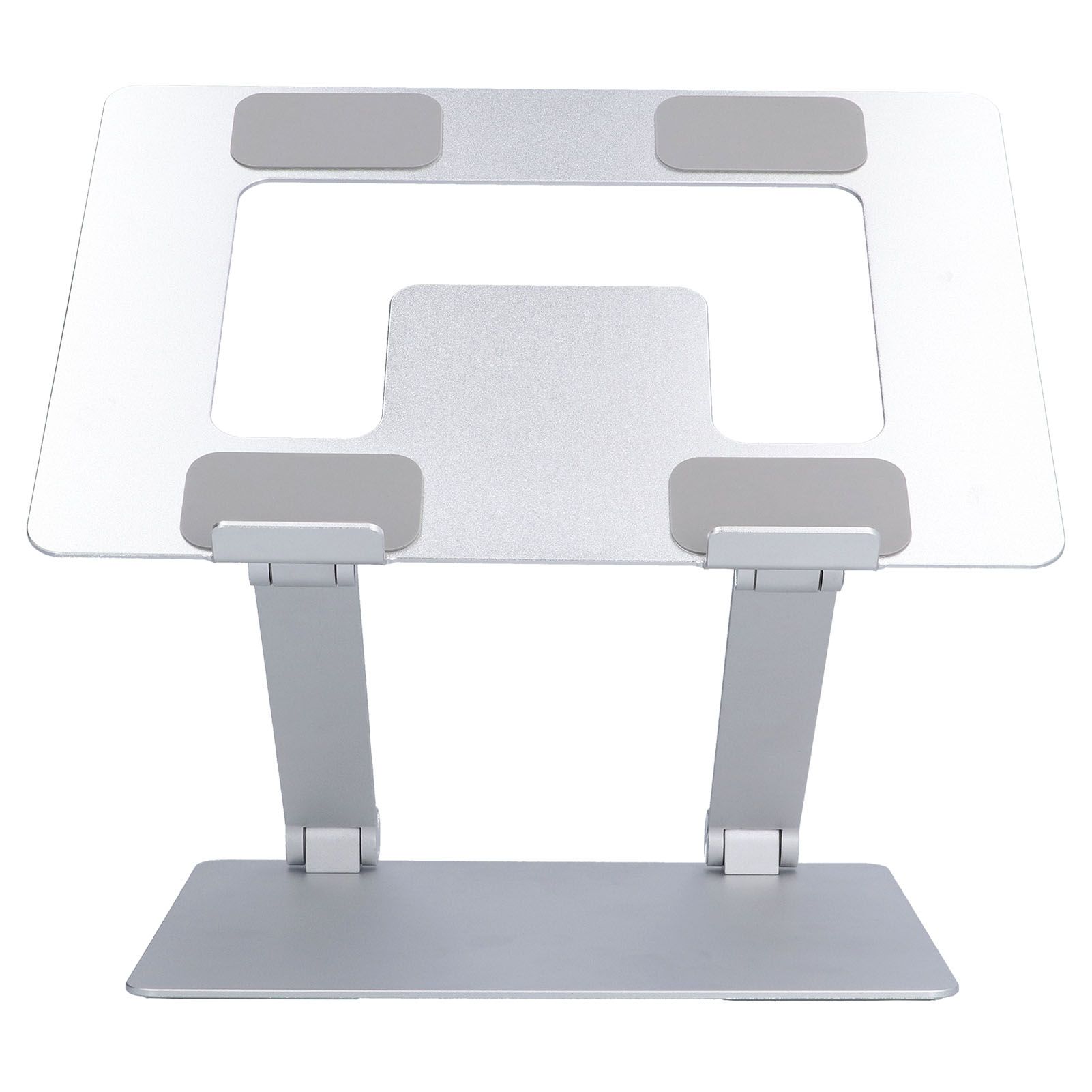 Laptop Stand Collapsible Aluminium Alloy Computer Riser Stand Silver Notebook Support Cooling Holder for Laptop Within 18in - Image 4
