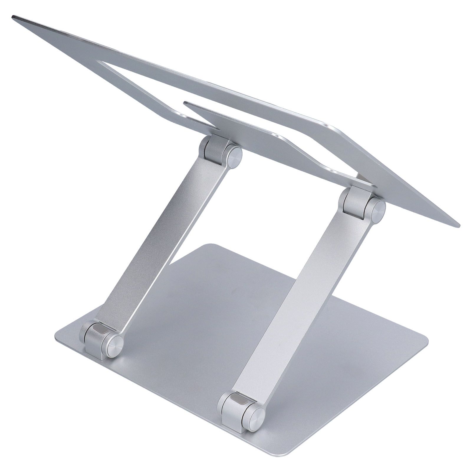 Laptop Stand Collapsible Aluminium Alloy Computer Riser Stand Silver Notebook Support Cooling Holder for Laptop Within 18in - Image 7