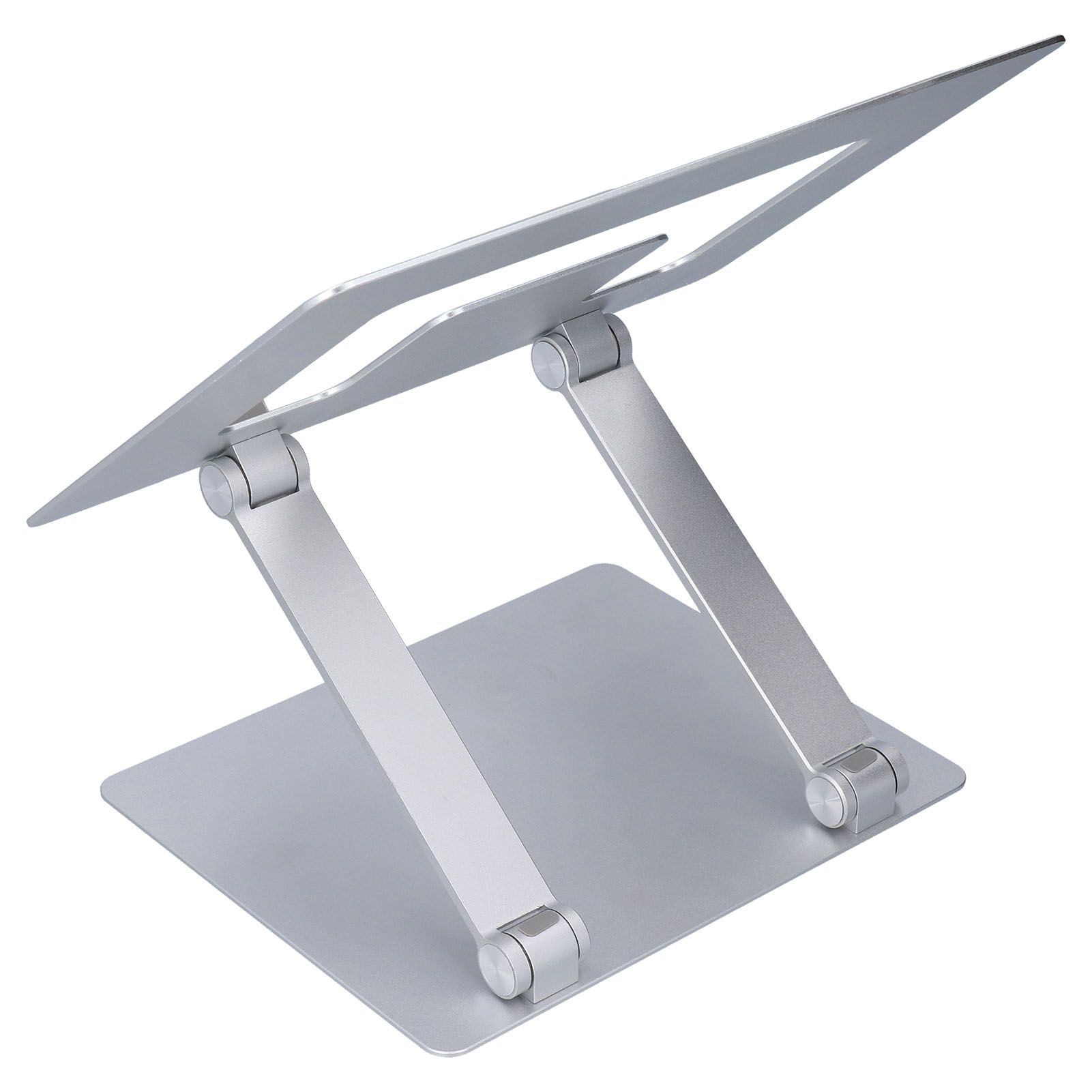 Laptop Stand Collapsible Aluminium Alloy Computer Riser Stand Silver Notebook Support Cooling Holder for Laptop Within 18in - Image 8