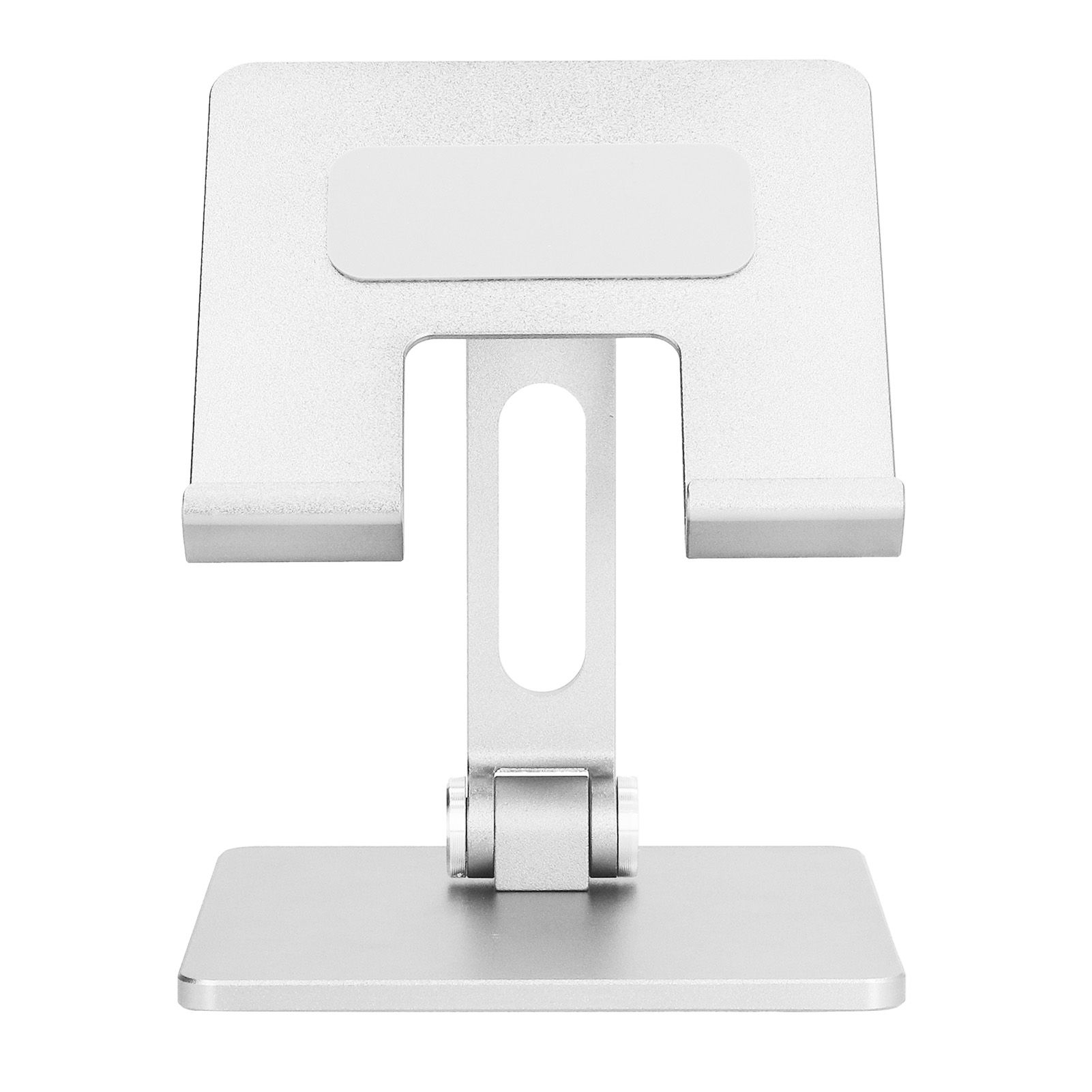 Adjustable Phone Stand Aluminum Alloy Reusable Tablet Holders Rack for Office Home BedroomSilver - Image 1