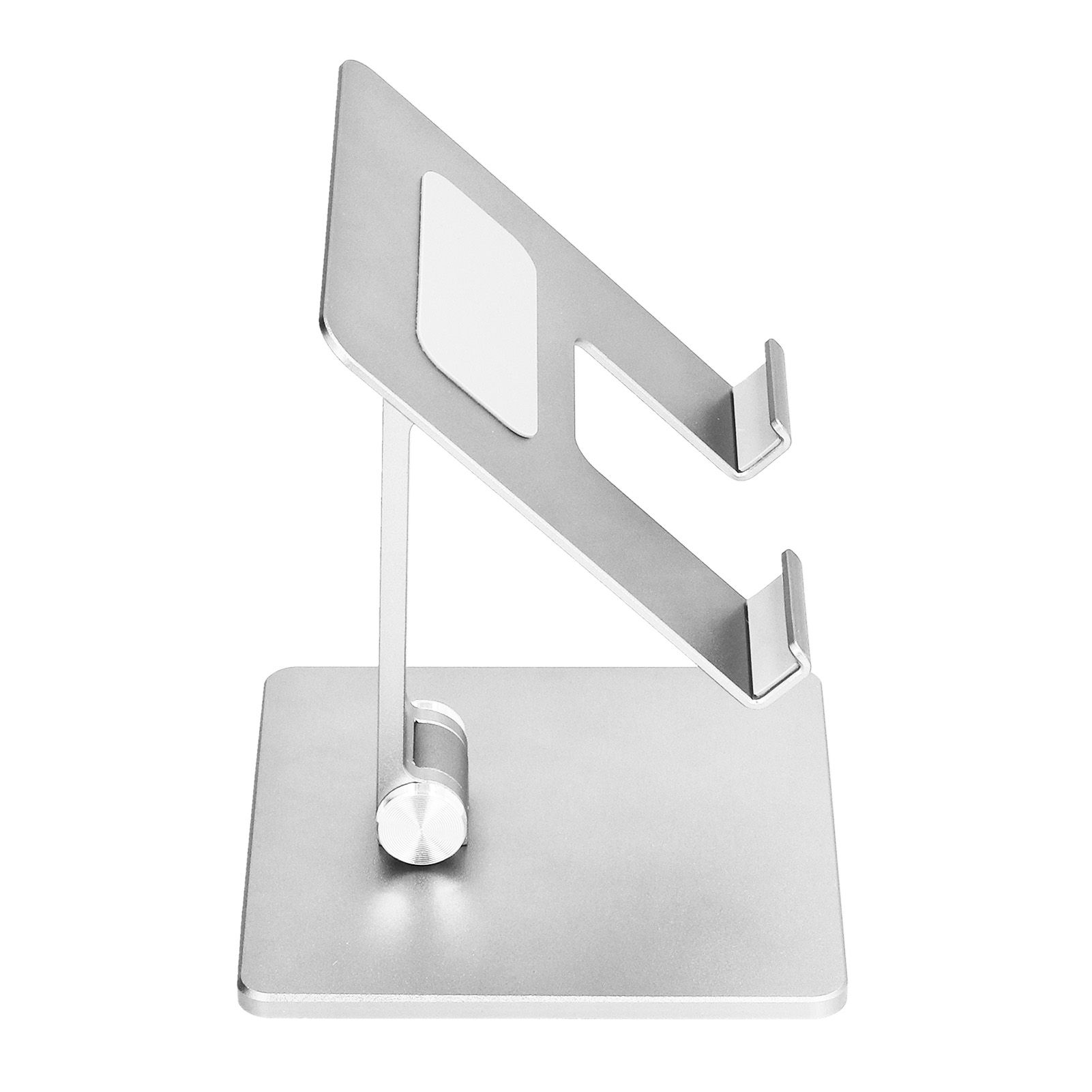 Adjustable Phone Stand Aluminum Alloy Reusable Tablet Holders Rack for Office Home BedroomSilver - Image 2