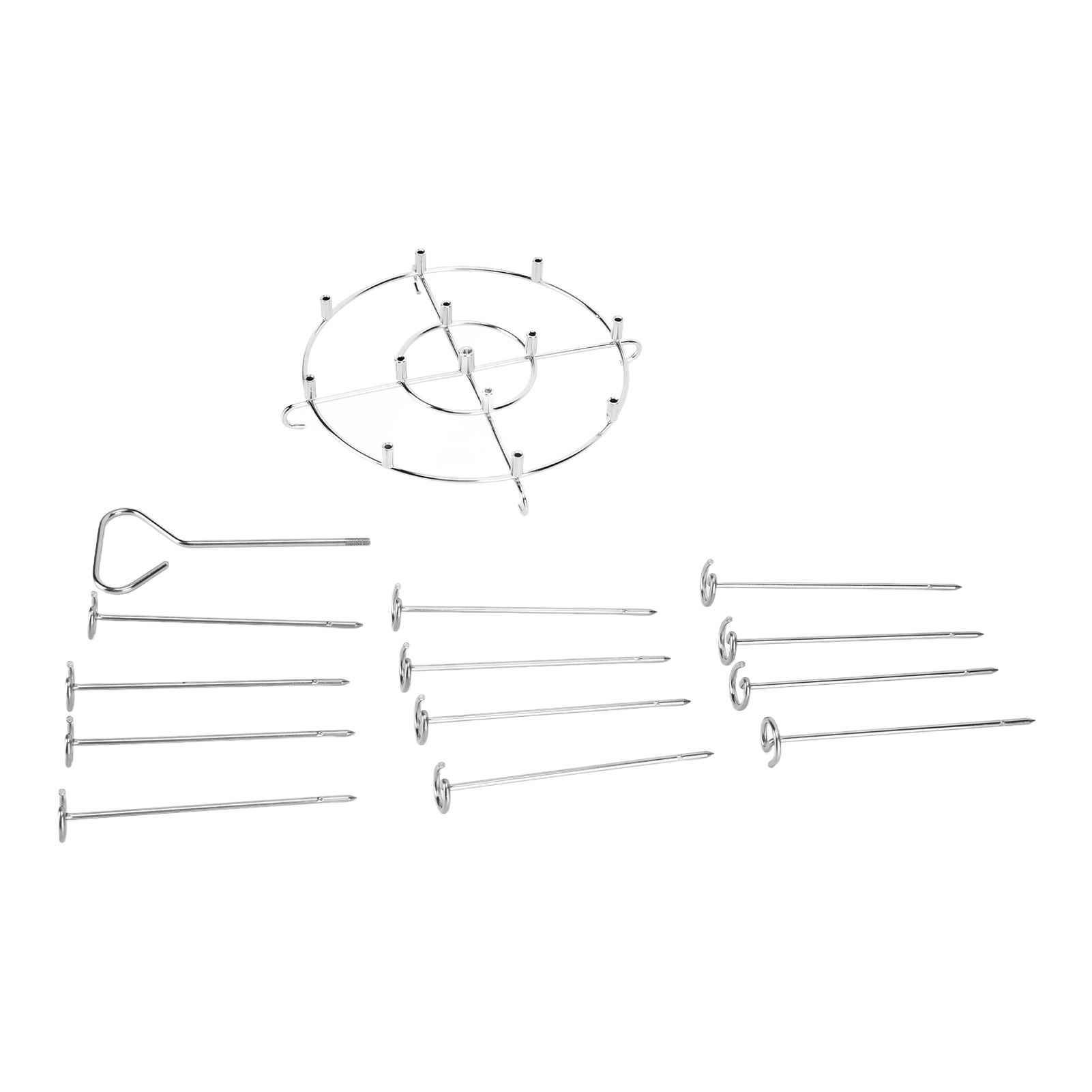 304 Stainless Steel Skewers Stand Set Multifunction Grill Dehydration Rack Fryer Accessories for Pinxia6QT - Image 1