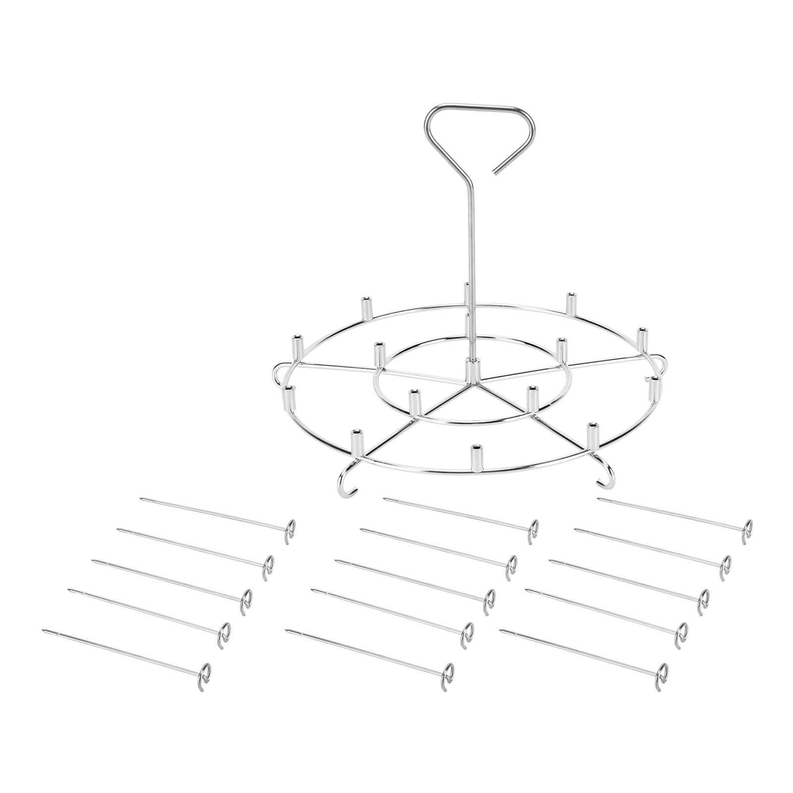 304 Stainless Steel Skewers Stand Set Multifunction Grill Dehydration Rack Fryer Accessories for Pinxia8QT - Image 2
