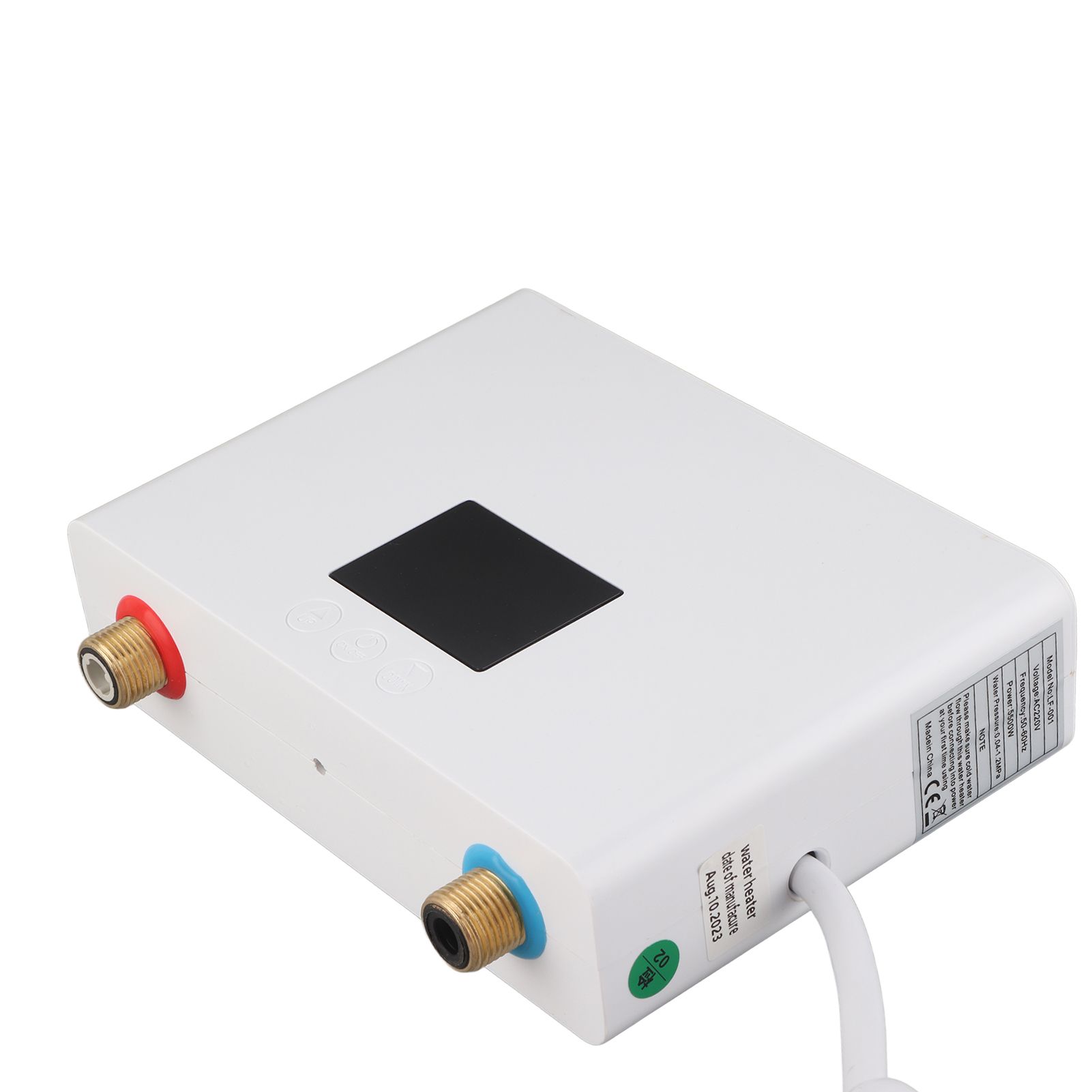 5500W Tankless Instant Electric Water Heater with Touch Panel Remote Control for Kitchen Bathroom 30‑55℃ 220VWhite - Image 2