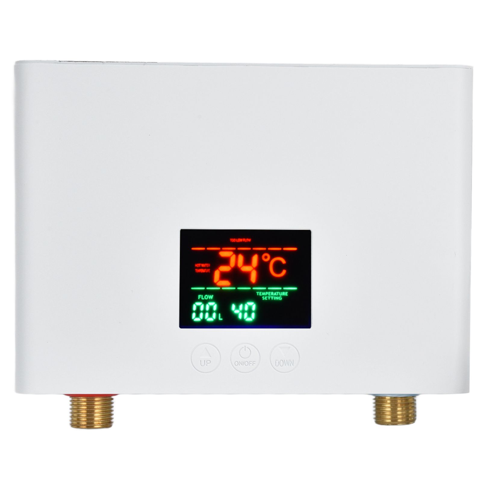5500W Tankless Instant Electric Water Heater with Touch Panel Remote Control for Kitchen Bathroom 30‑55℃ 220VWhite - Image 5