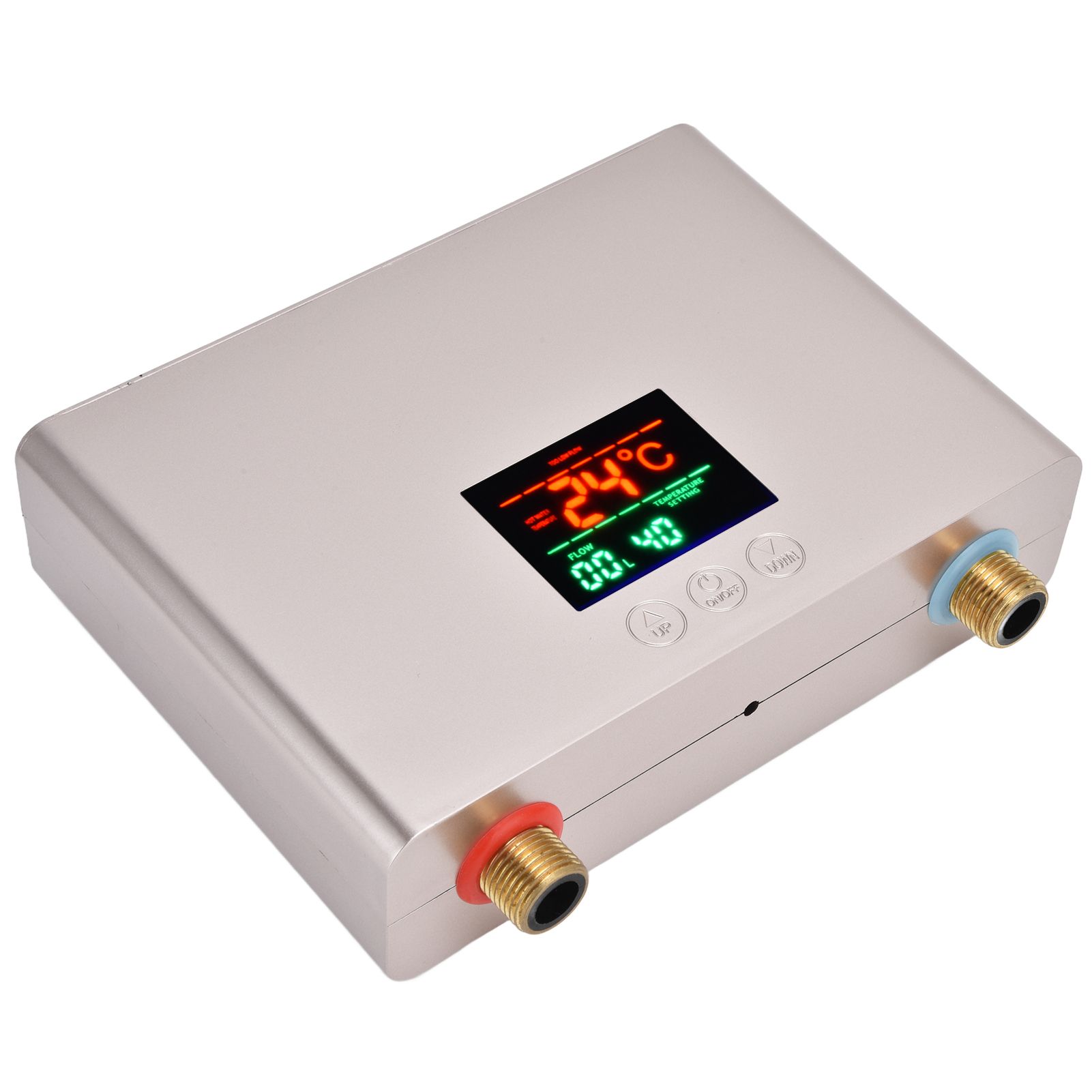 5500W Tankless Instant Electric Water Heater with Touch Panel Remote Control for Kitchen Bathroom 30‑55℃ 220VGold - Image 3
