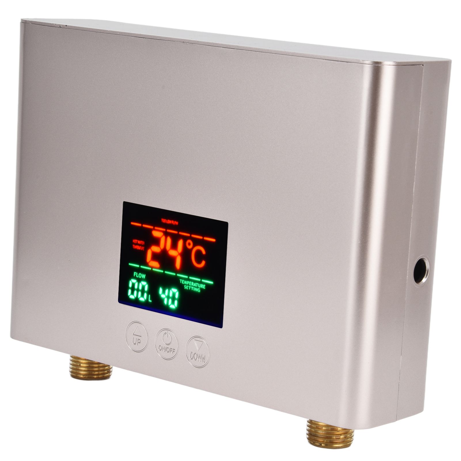 5500W Tankless Instant Electric Water Heater with Touch Panel Remote Control for Kitchen Bathroom 30‑55℃ 220VGold - Image 5