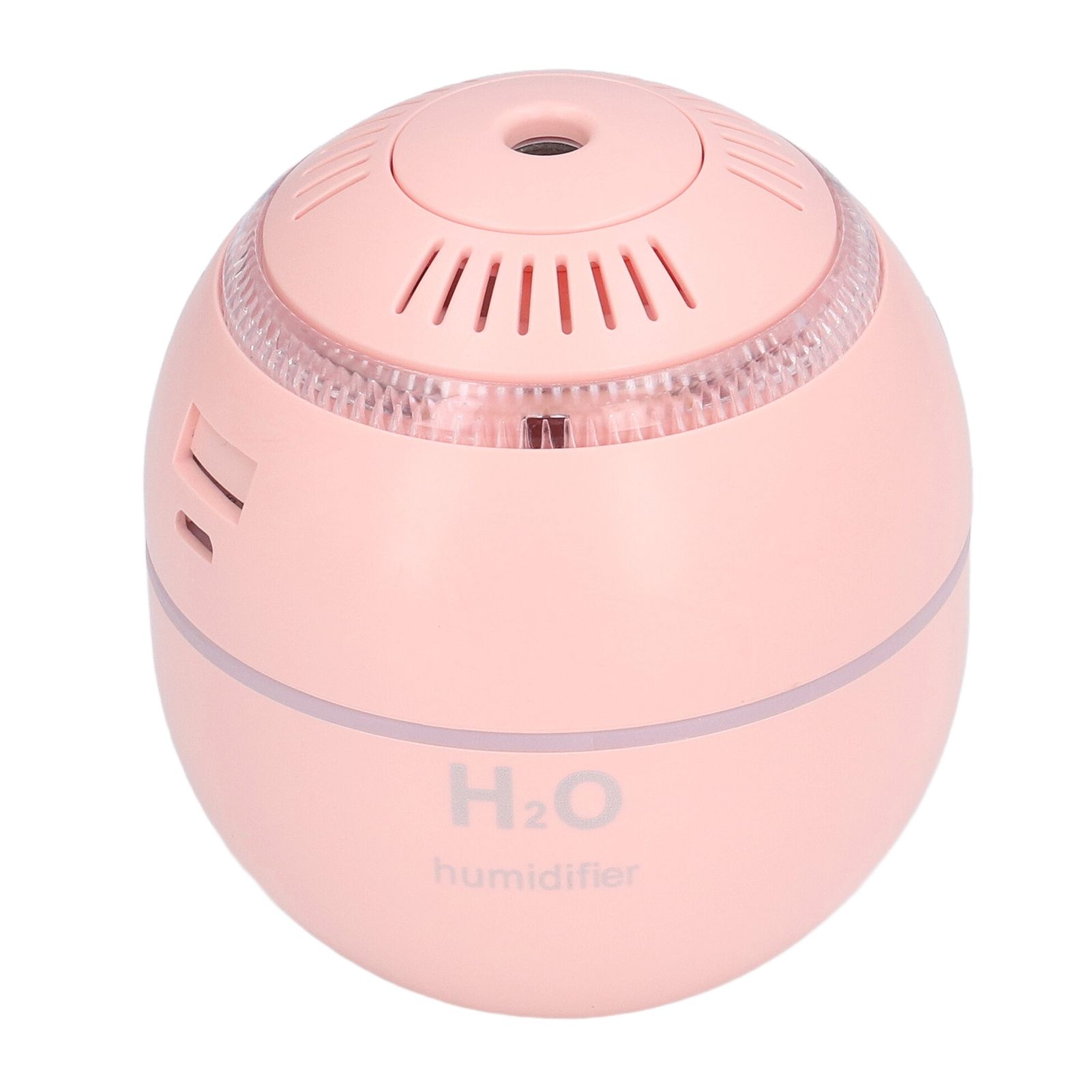 Household Ball Shaped Humidifier Colorful RGB Light Humidifier Mini Water Replenishing Air HumidifierPink - Image 3
