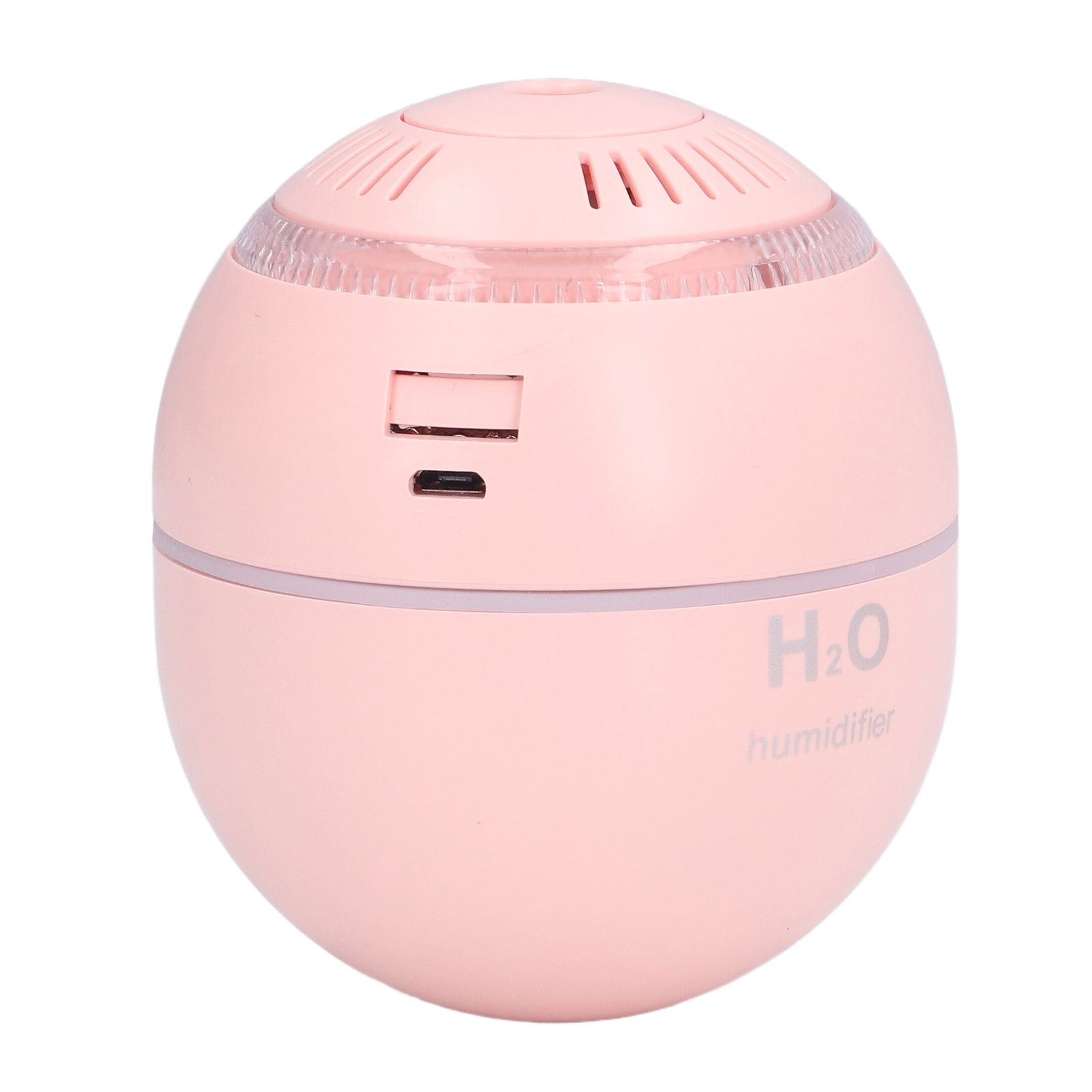 Household Ball Shaped Humidifier Colorful RGB Light Humidifier Mini Water Replenishing Air HumidifierPink - Image 4