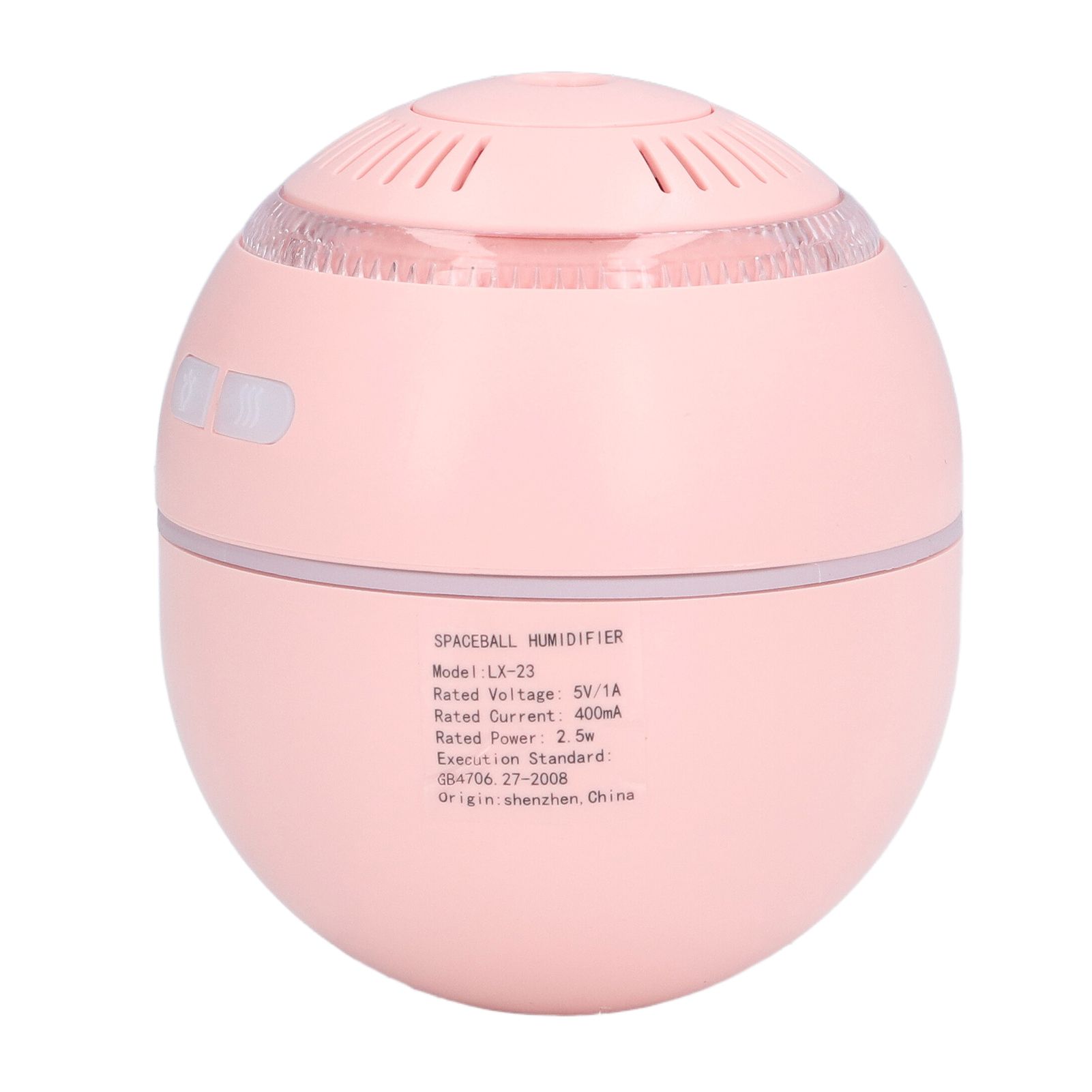 Household Ball Shaped Humidifier Colorful RGB Light Humidifier Mini Water Replenishing Air HumidifierPink - Image 7