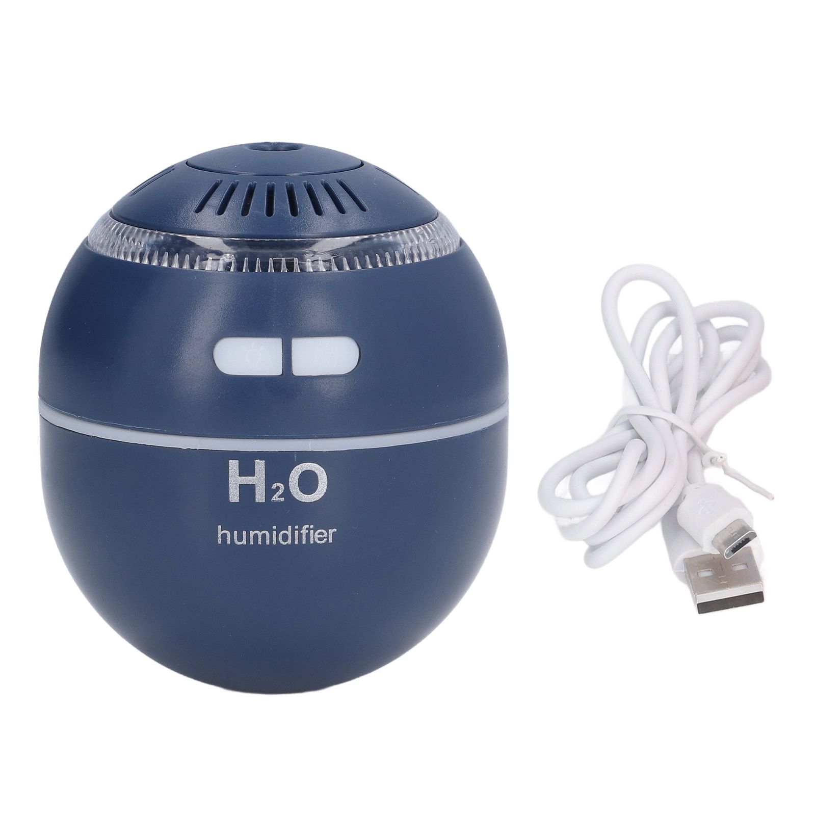 Household Ball Shaped Humidifier Colorful RGB Light Humidifier Mini Water Replenishing Air HumidifierBlue - Image 1