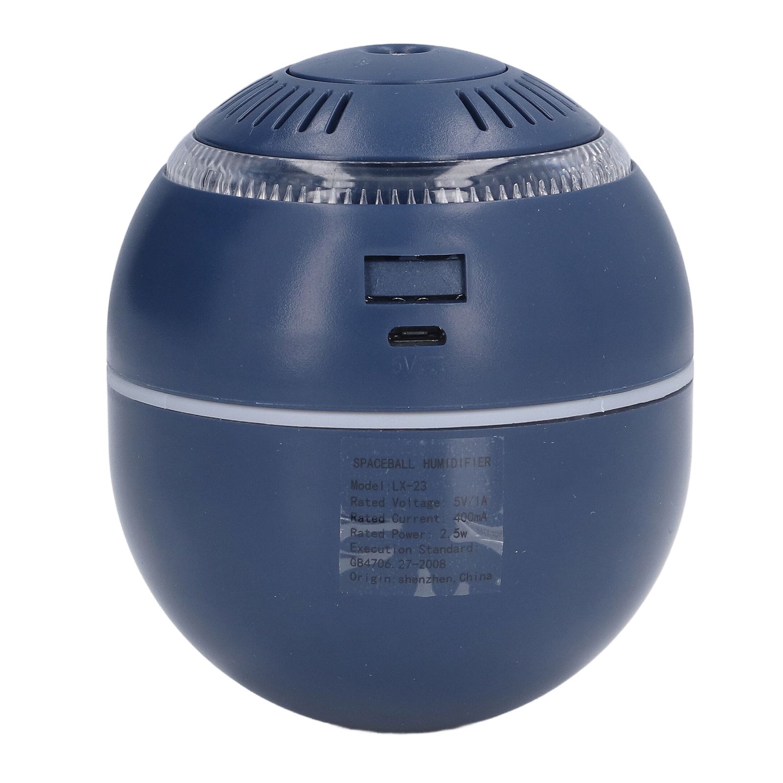 Household Ball Shaped Humidifier Colorful RGB Light Humidifier Mini Water Replenishing Air HumidifierBlue - Image 5