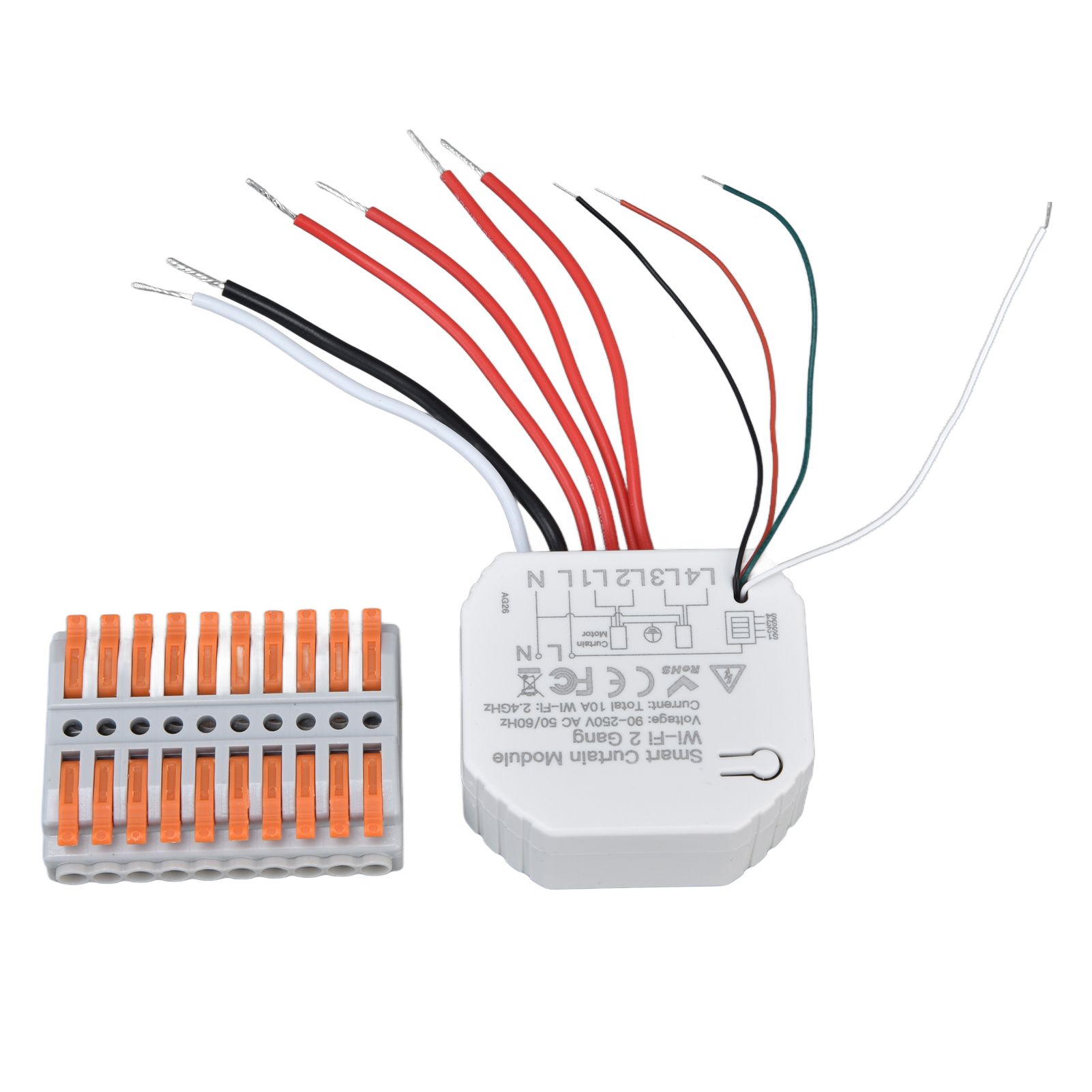Smart Curtain Switch Module 2 Way Wifi Curtain Opener Module APP Remote Control Timing for Intelligent Appliance 90‑250V - Image 3