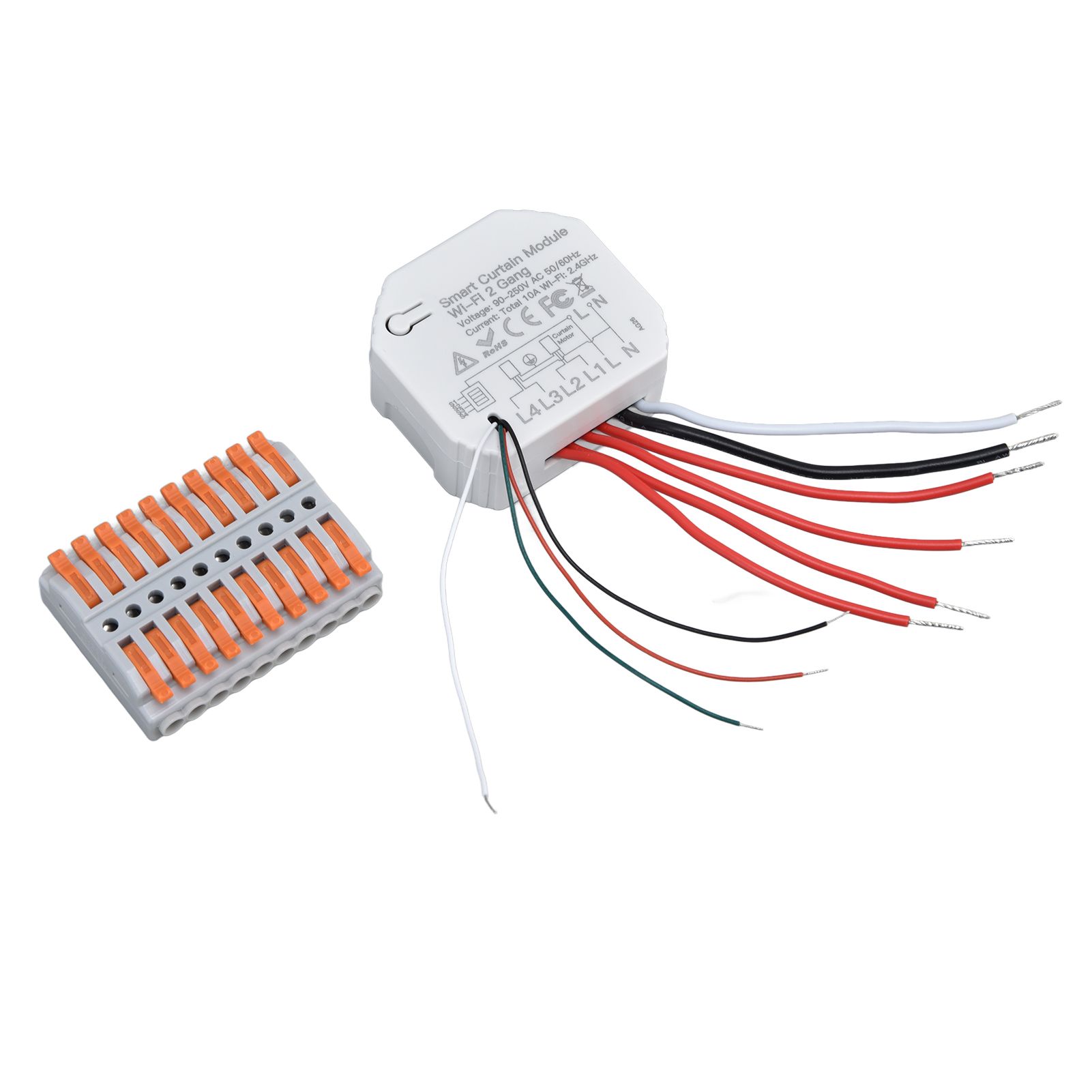 Smart Curtain Switch Module 2 Way Wifi Curtain Opener Module APP Remote Control Timing for Intelligent Appliance 90‑250V - Image 4