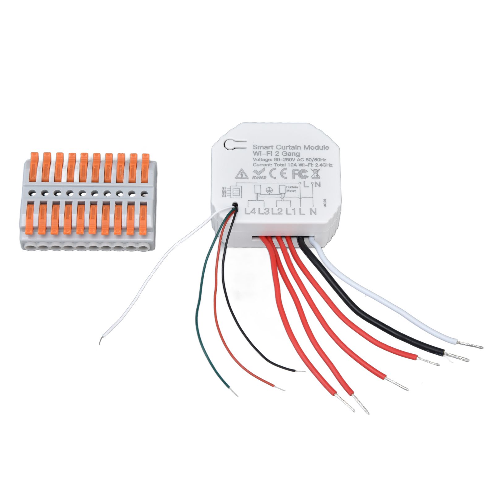 Smart Curtain Switch Module 2 Way Wifi Curtain Opener Module APP Remote Control Timing for Intelligent Appliance 90‑250V - Image 6