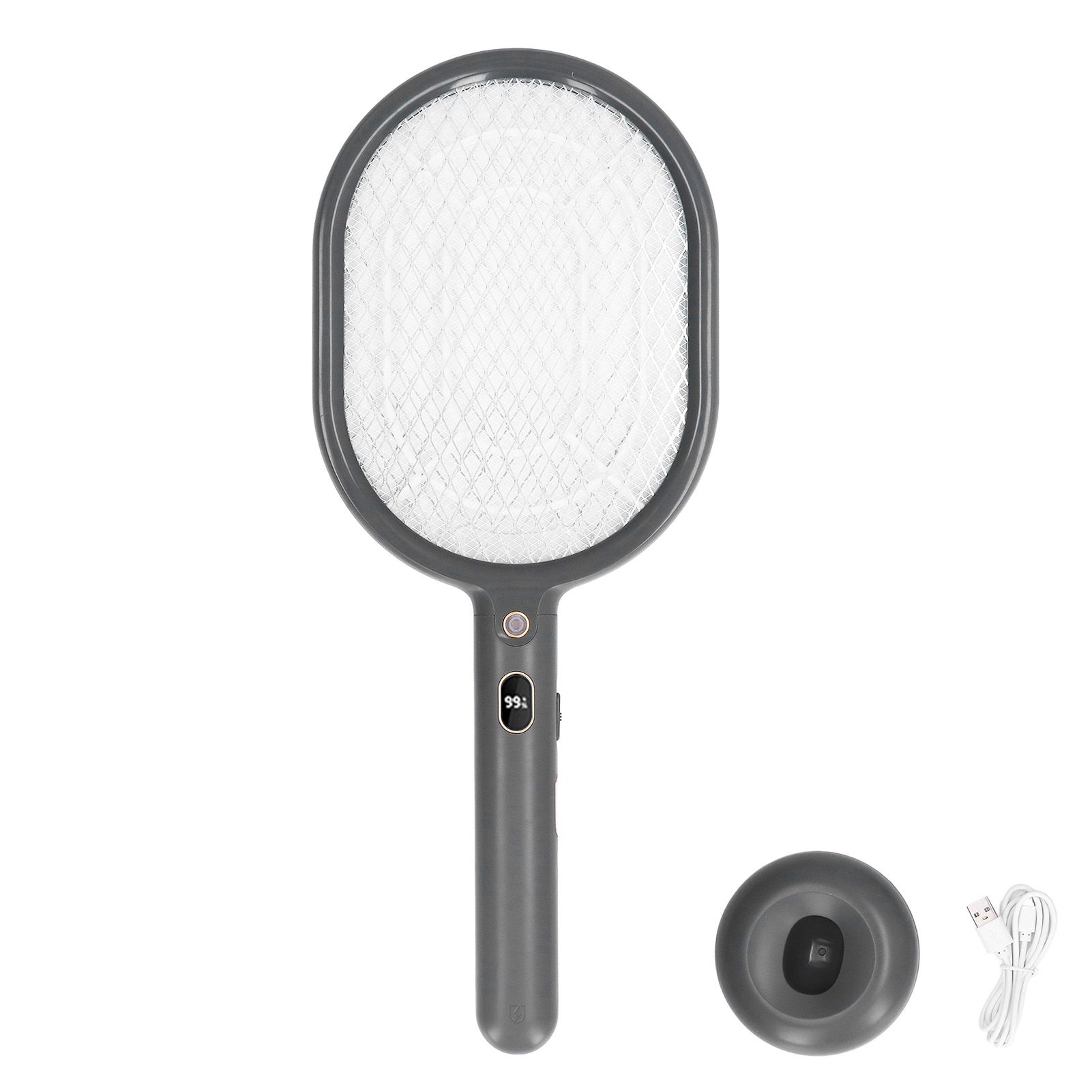 2 in 1 Electric Mosquito Swatter Ultraviolet LED Lights 3 Layer Mesh USB Rechargeable Mosquitoes Racket - Image 1