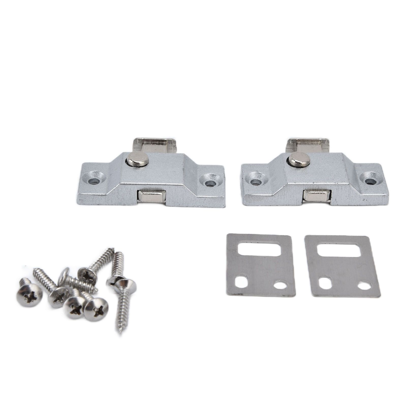 2Set Latch Lock Folding Window Door Bolt AntiTheft Security Stainless Steel Latch Lock - Image 1