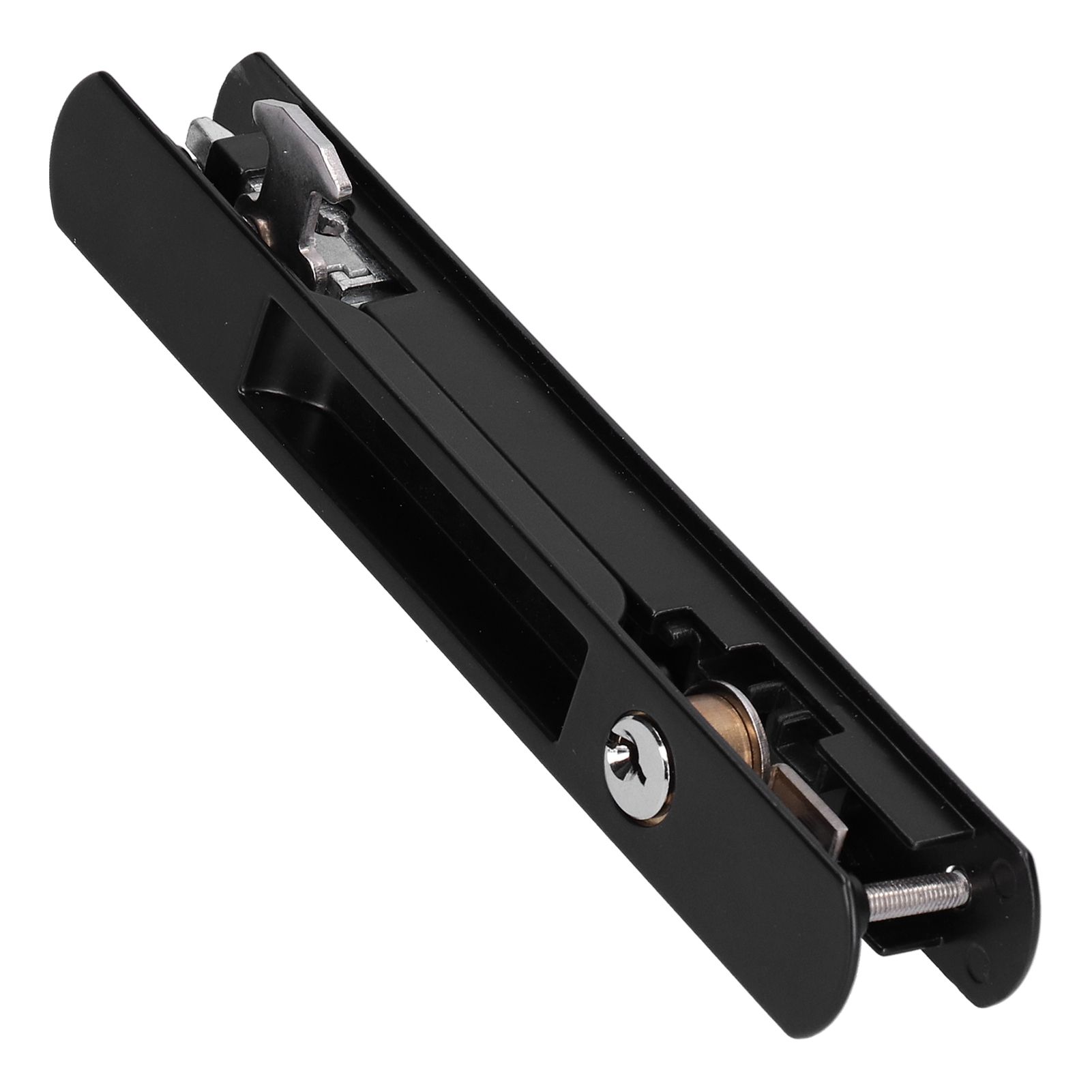 Sliding Door Lock Black Copper Zinc Alloy Lock Furniture Hardware for Balcony Door - Image 2