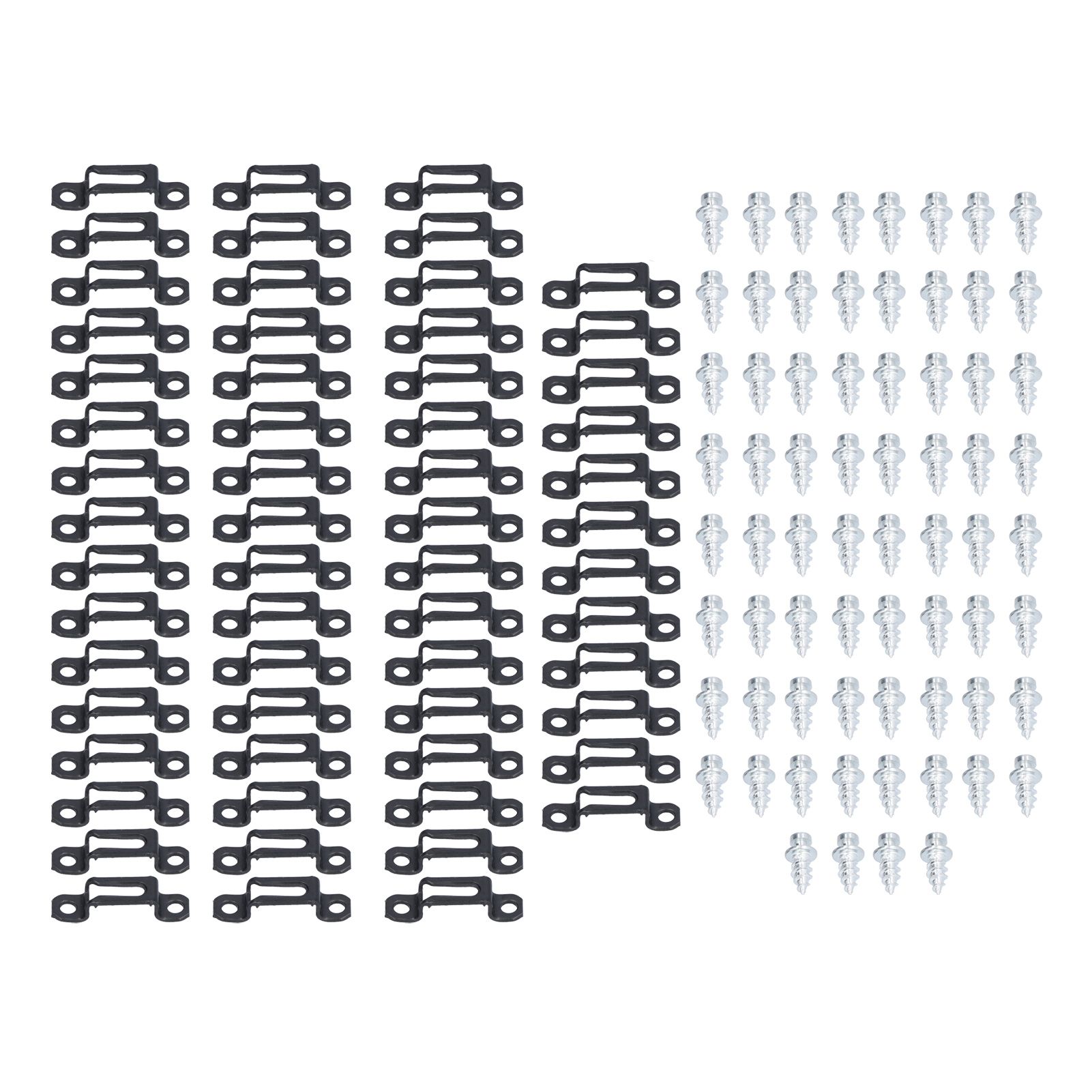 60 Set 2in 1 Furniture Concealed Connector Slide Buckle Fastener for Cabinet Wardrobe Combination AccessoriesHalf Pass - Image 1