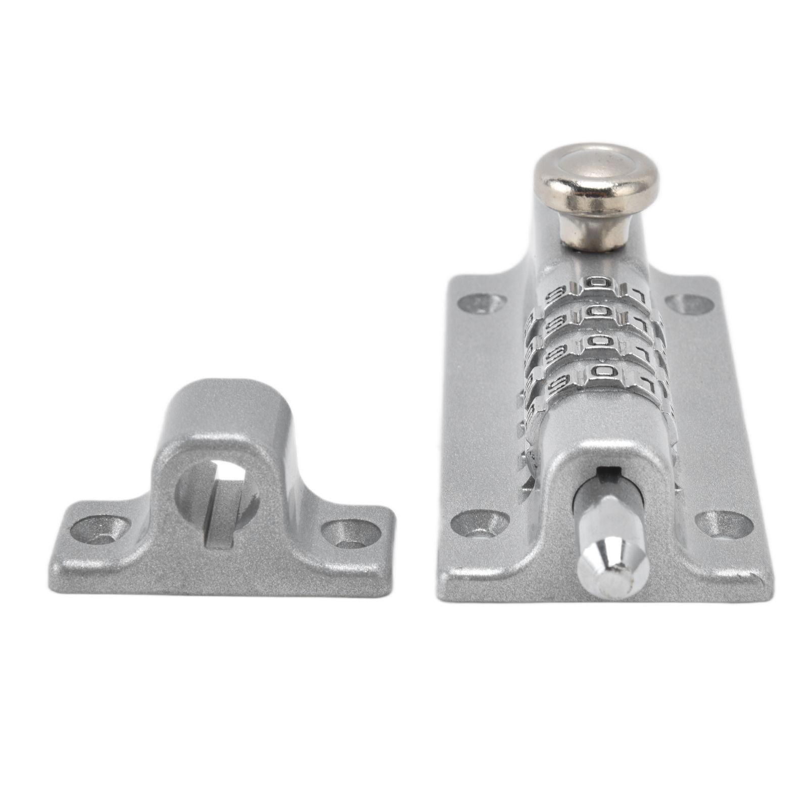 Combination Locking Bolt Safe Password Durable Rust Resistant Coating 4 Digit Lock Bolt for Pool Gate Fence FarmSilver - Image 6
