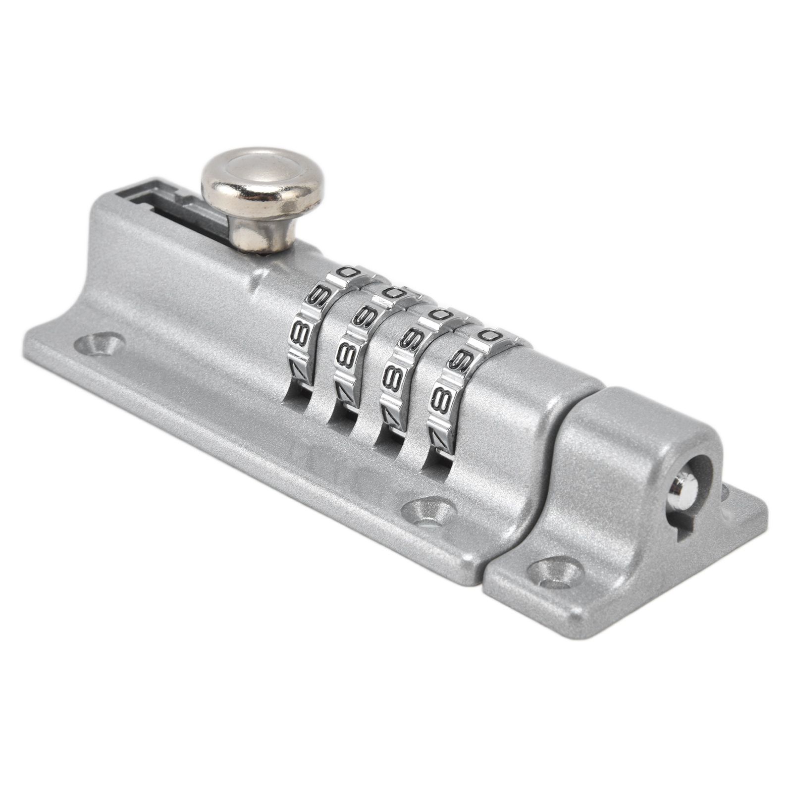Combination Locking Bolt Safe Password Durable Rust Resistant Coating 4 Digit Lock Bolt for Pool Gate Fence FarmSilver - Image 8