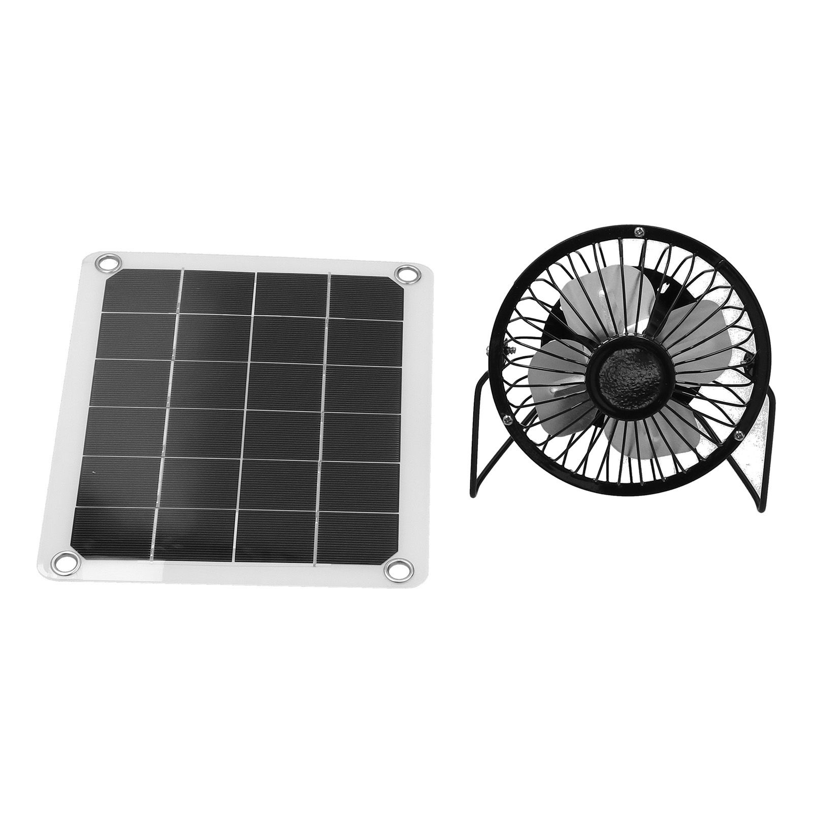 10W Photovoltaic Solar Panel Charger Kit with Fan Dual USB Female Ports for Outdoor Chicken House Farm - Image 7
