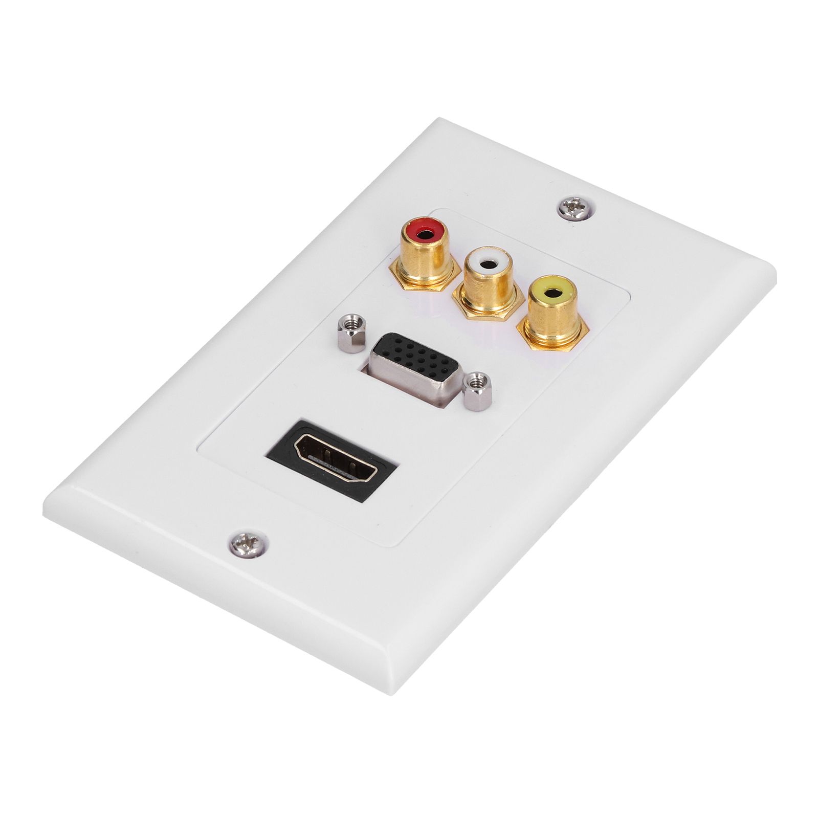 Audio Video Wall Socket ABS Wear Resistant Durable No Welding Required Integrated Multimedia Wall Panel - Image 8