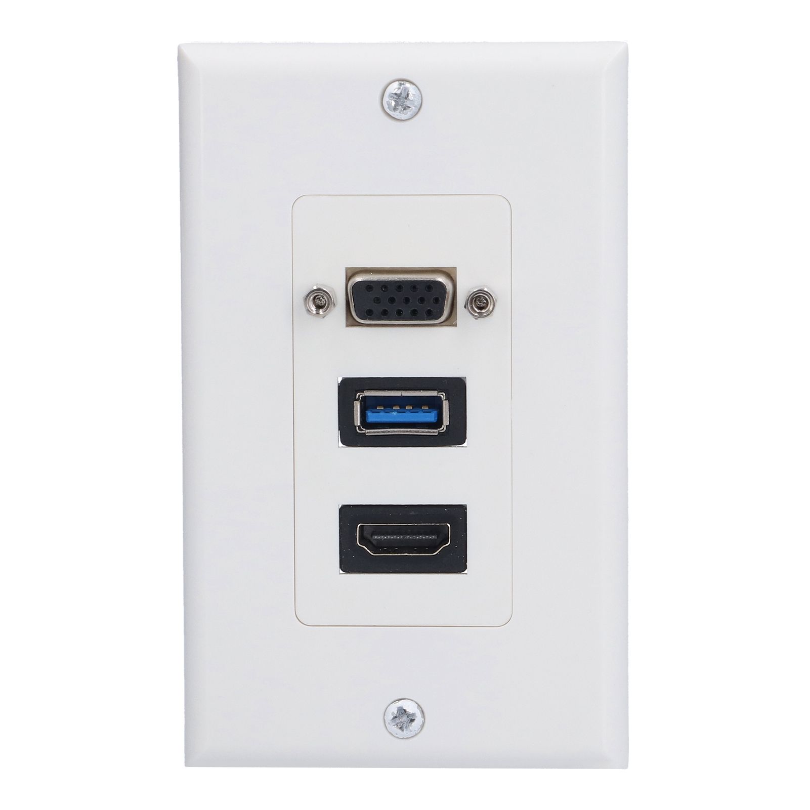 Audio Video Wall Socket 5 Gbps Embedded Installation Multimedia Port Composite Video Panel - Image 1