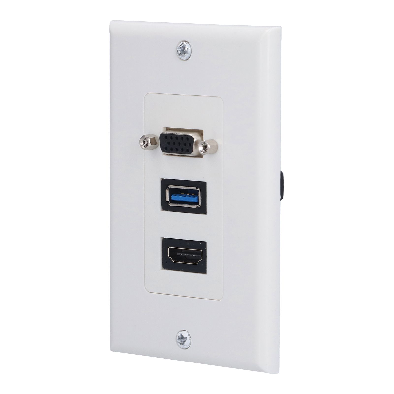 Audio Video Wall Socket 5 Gbps Embedded Installation Multimedia Port Composite Video Panel - Image 2
