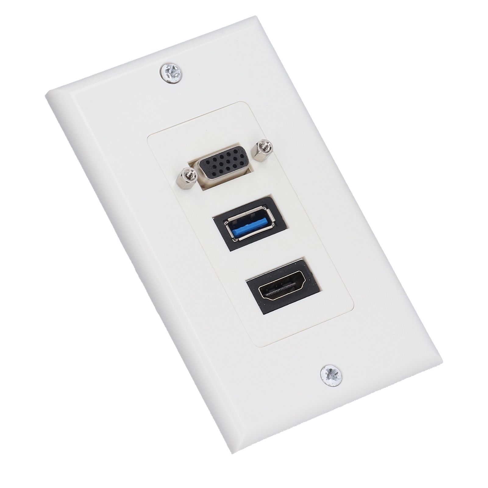 Audio Video Wall Socket 5 Gbps Embedded Installation Multimedia Port Composite Video Panel - Image 3
