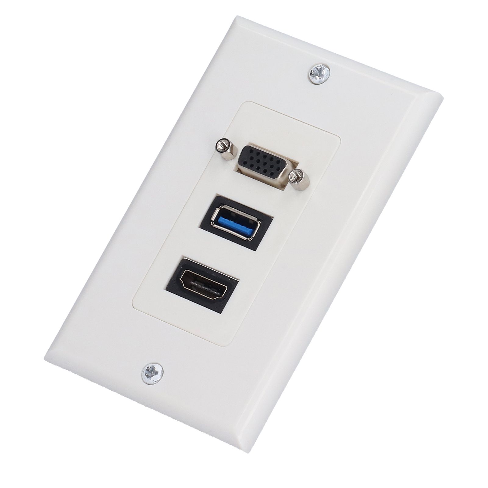 Audio Video Wall Socket 5 Gbps Embedded Installation Multimedia Port Composite Video Panel - Image 4