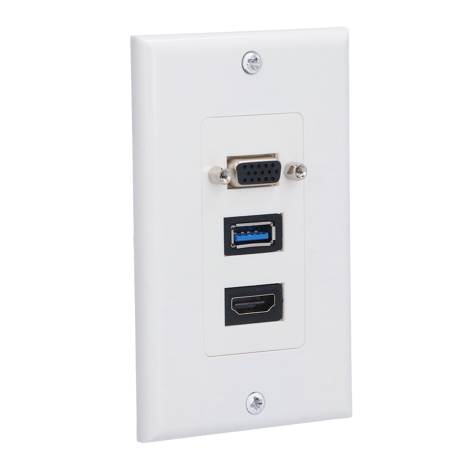Audio Video Wall Socket 5 Gbps Embedded Installation Multimedia Port Composite Video Panel - Image 6