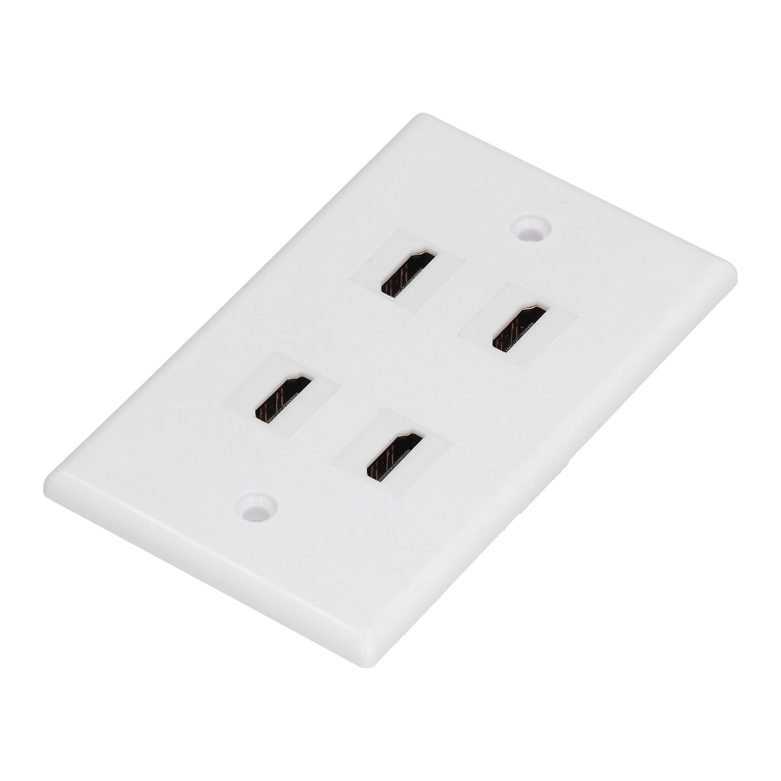 4 HD Multimedia Interface Wall Plate US Standard ABS Outlet Panel for AV Receiver Home Theater System - Image 3