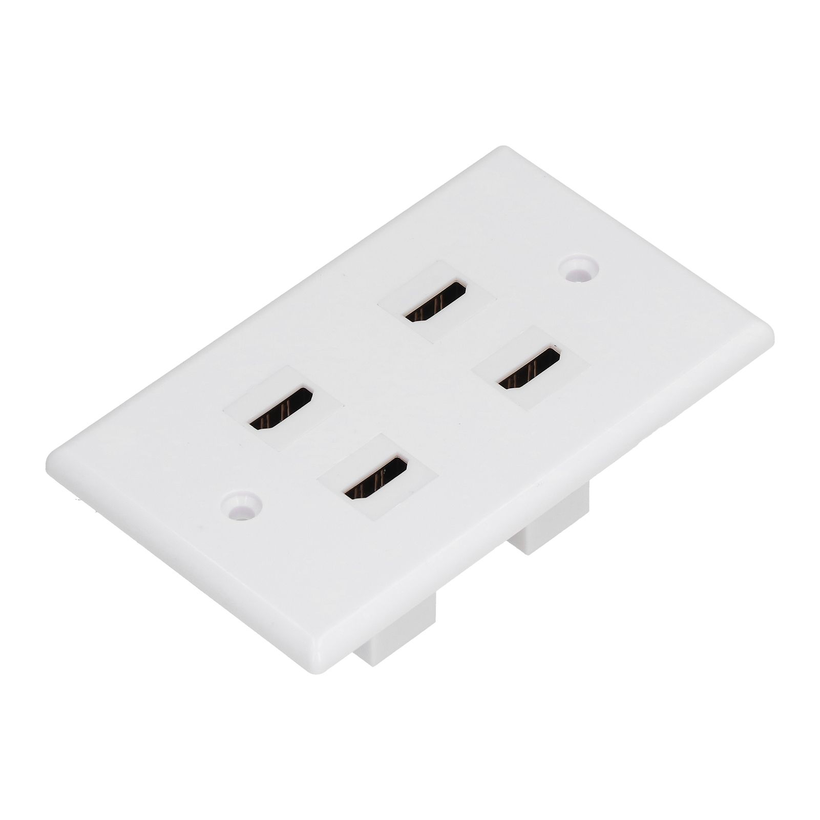 4 HD Multimedia Interface Wall Plate US Standard ABS Outlet Panel for AV Receiver Home Theater System - Image 5