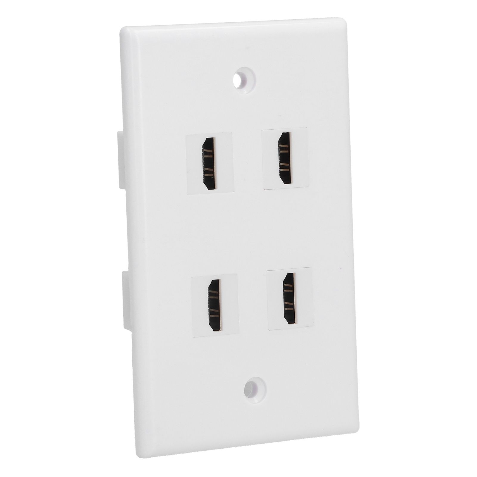4 HD Multimedia Interface Wall Plate US Standard ABS Outlet Panel for AV Receiver Home Theater System - Image 7