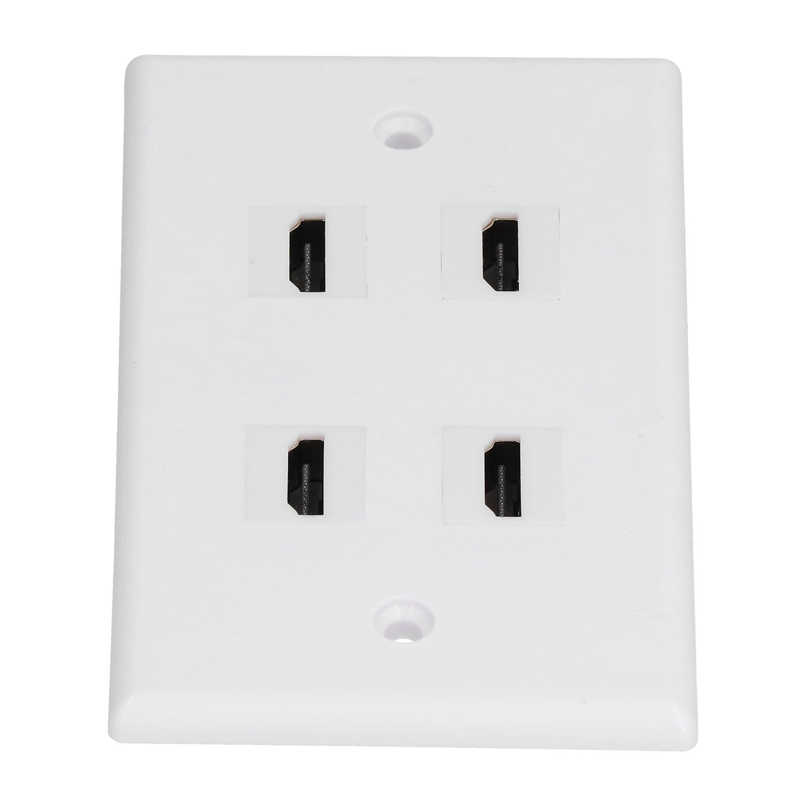 4 HD Multimedia Interface Wall Plate US Standard ABS Outlet Panel for AV Receiver Home Theater System - Image 8
