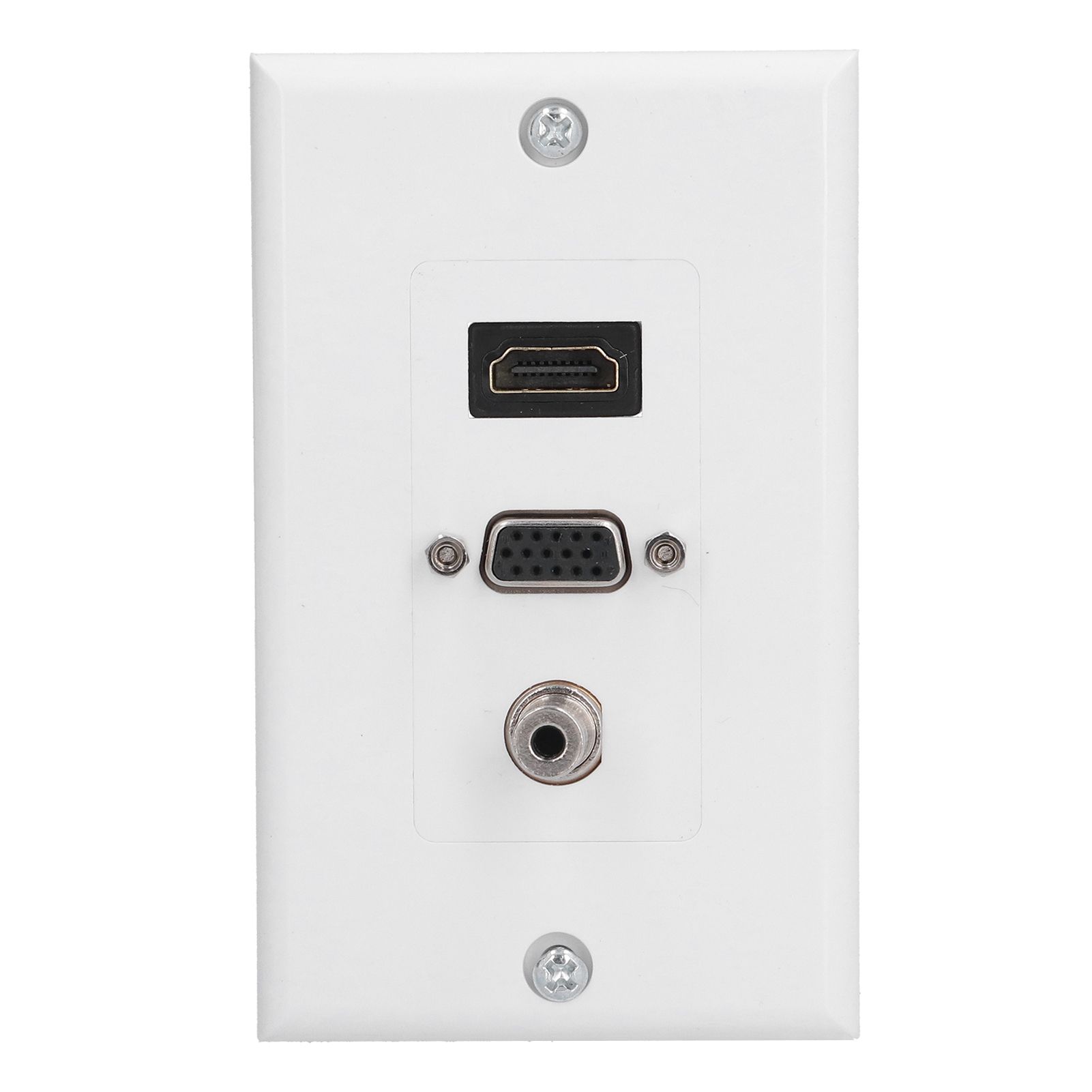 Audio Video Wall Socket 3.5mm F Connector Multimedia Port Wear Resistant Composite Video Panel - Image 2