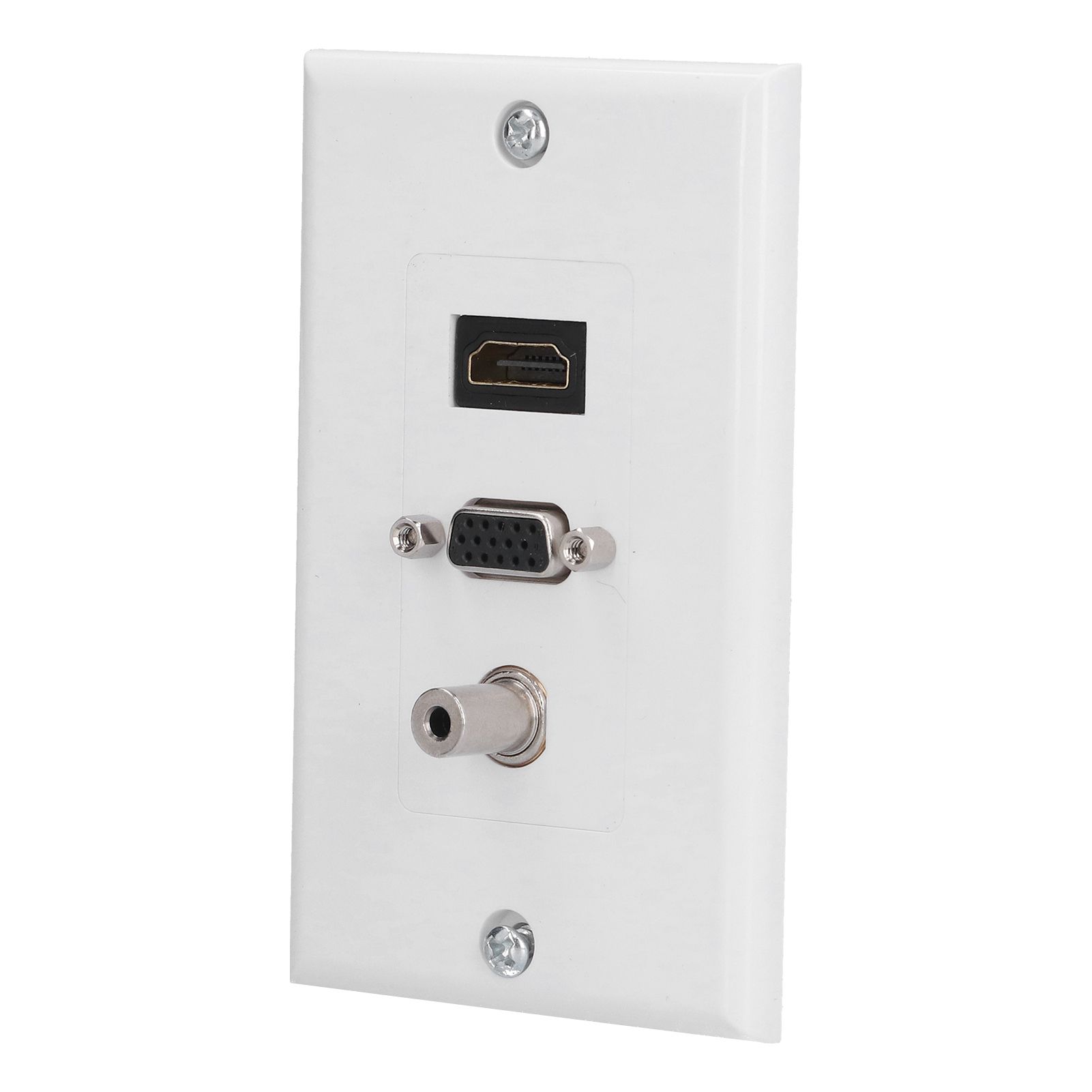 Audio Video Wall Socket 3.5mm F Connector Multimedia Port Wear Resistant Composite Video Panel - Image 4