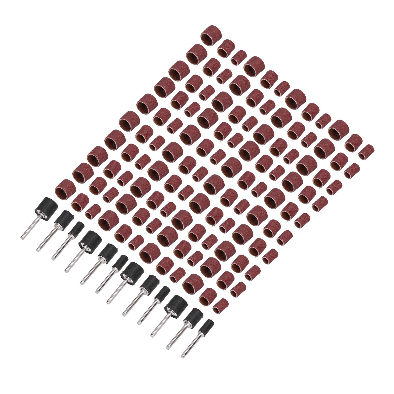 132pcs Sanding Bands Durable Aluminum Alloy Drum Sander Tool for Woodworking Metal Polishing - Image 4