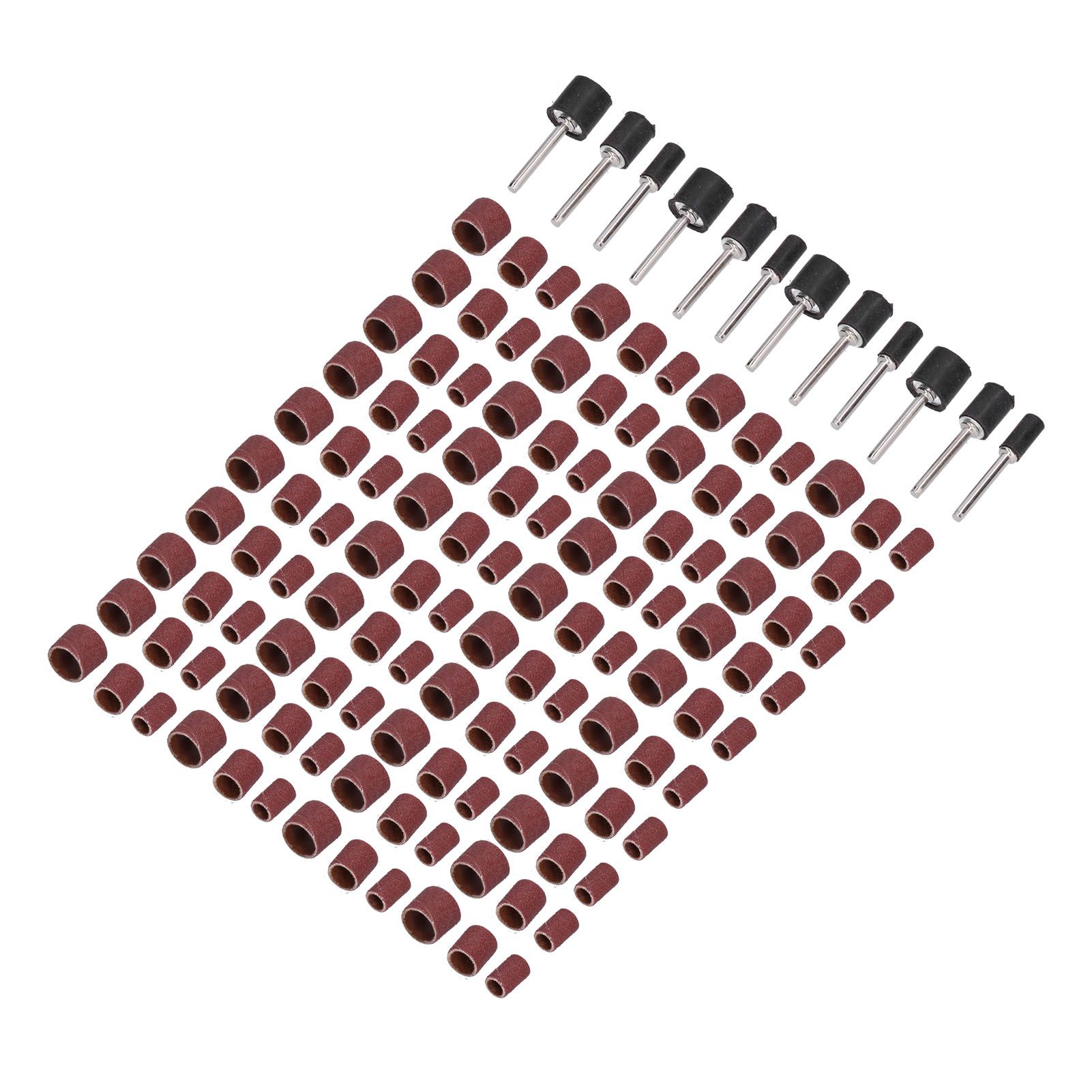 132pcs Sanding Bands Durable Aluminum Alloy Drum Sander Tool for Woodworking Metal Polishing - Image 5