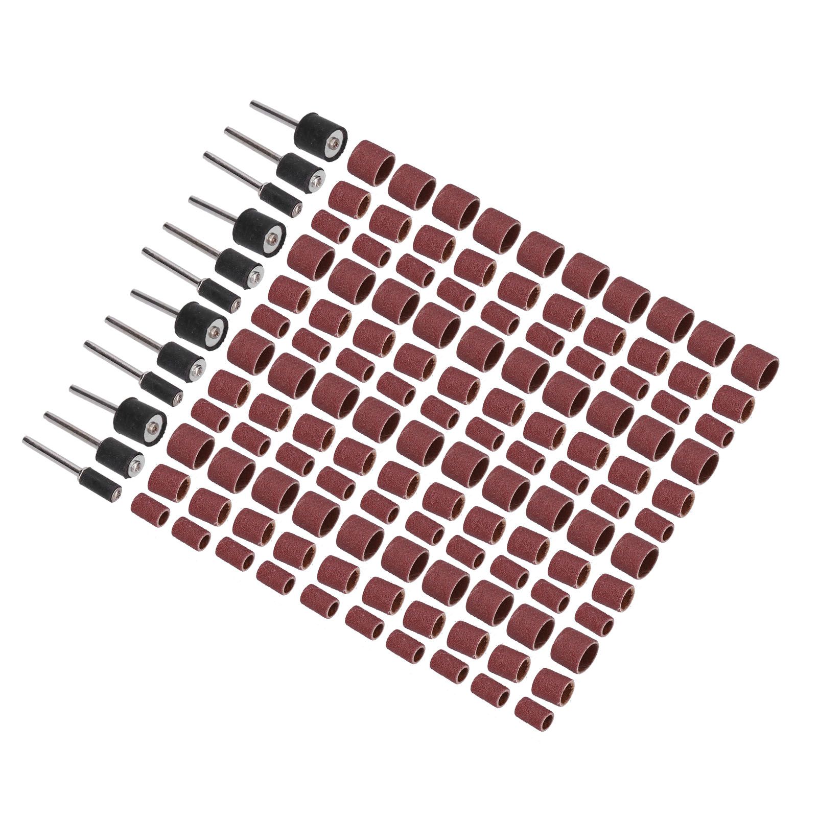 132pcs Sanding Bands Durable Aluminum Alloy Drum Sander Tool for Woodworking Metal Polishing - Image 6
