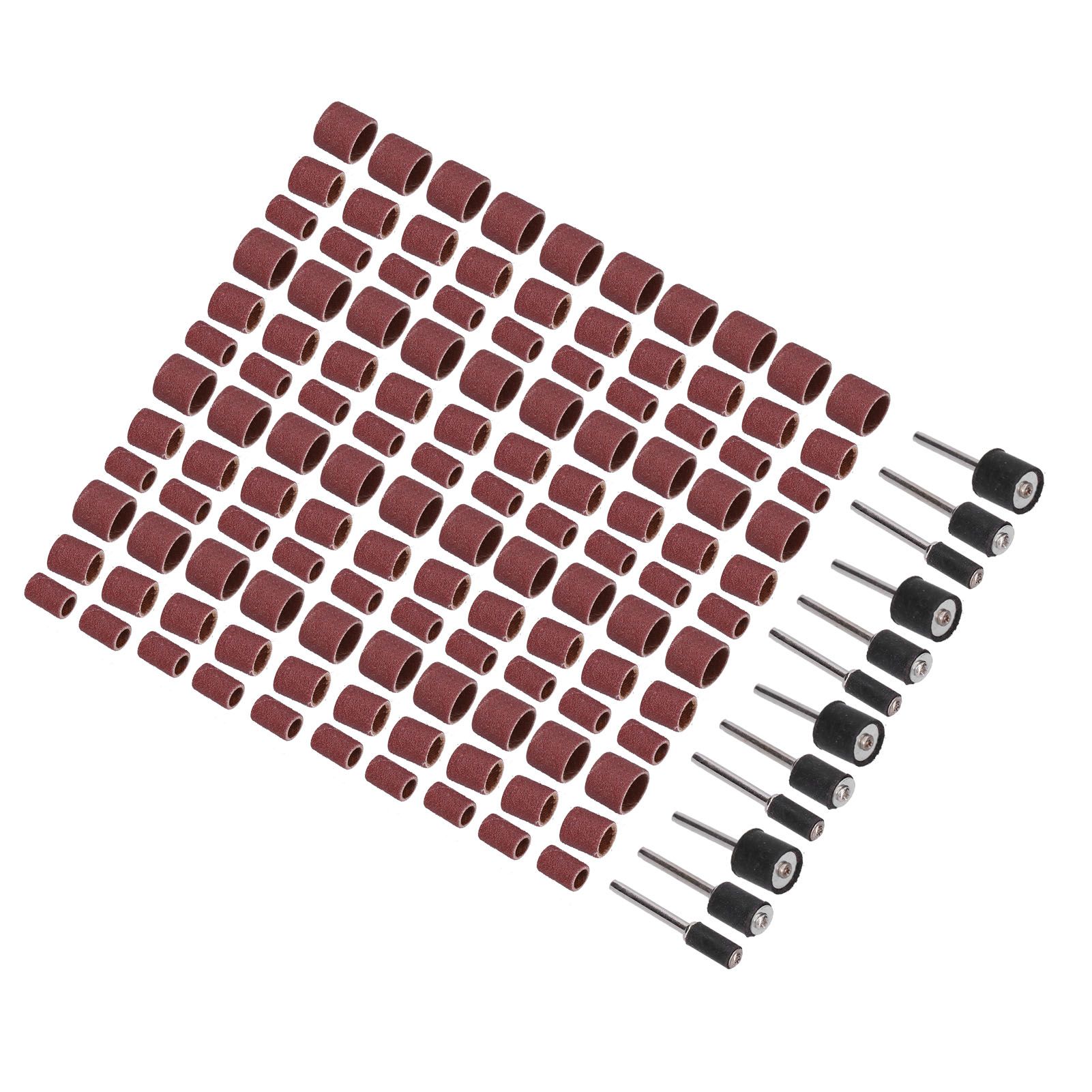132pcs Sanding Bands Durable Aluminum Alloy Drum Sander Tool for Woodworking Metal Polishing - Image 7